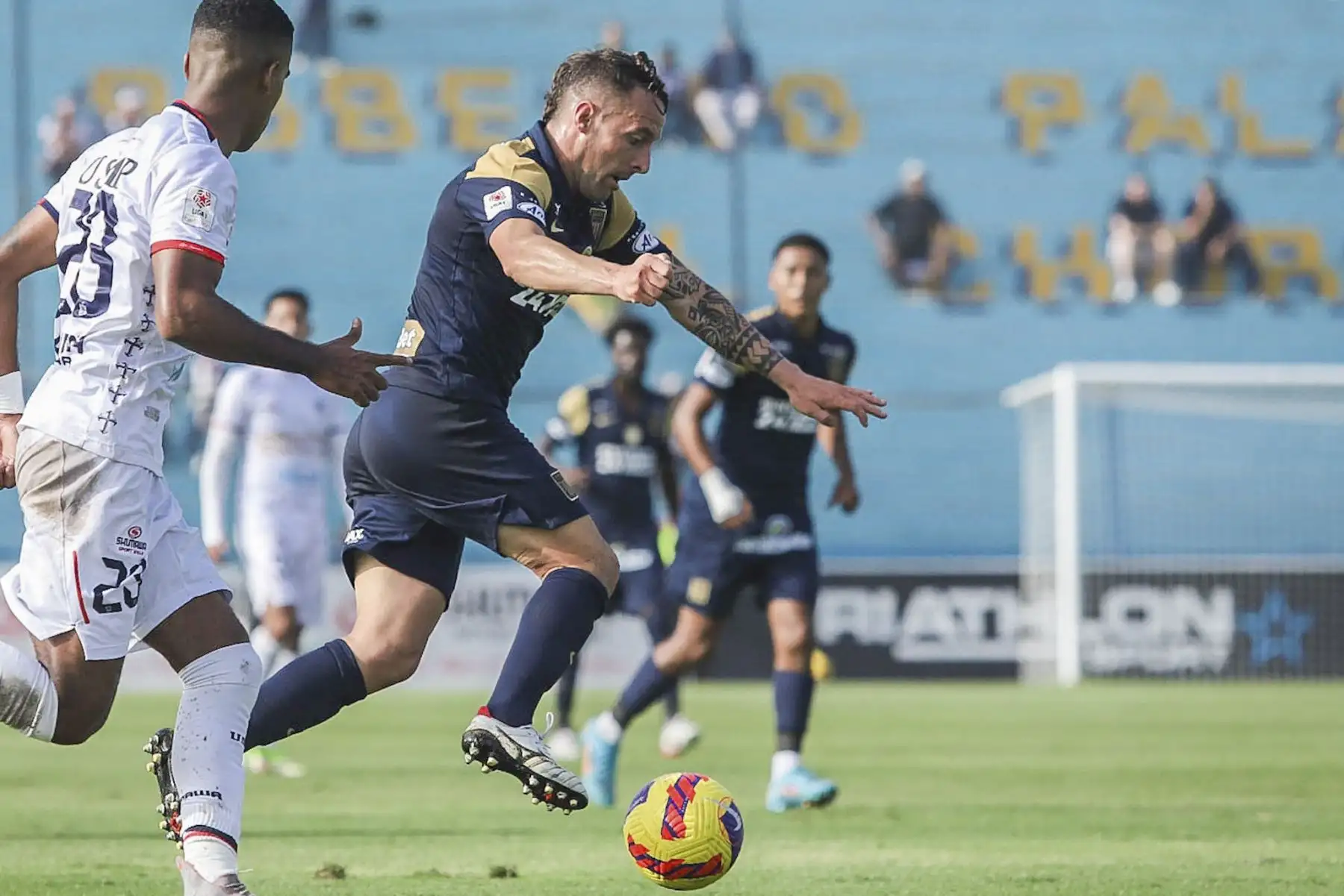 Alianza Lima venció por 1-0 a San Martín por la fecha 13 de la Liga 1 Betsson 2022 en el estadio Alberto Gallardo en el Rímac.
Foto: ANDINA/Liga 1