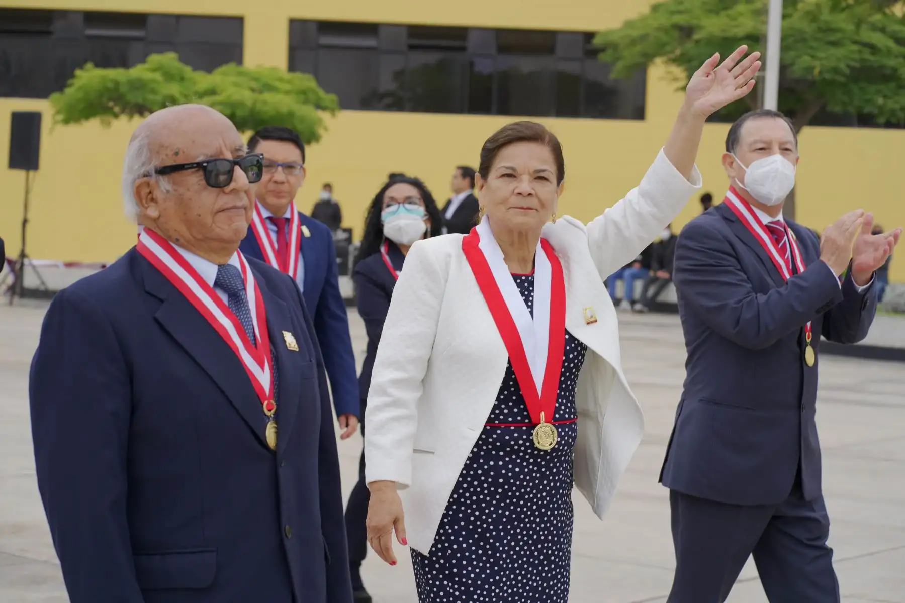 La Universidad Nacional Mayor de San Marcos (UNMSM) inauguró la semana de actividades por su 471 aniversario, con una ceremonia que se llevó a cabo en la plaza Fray Tomás de San Martín de la ciudad universitaria y fue presidida por la rectora Jeri Ramón Ruffner. Foto: ANDINA/UNMSM