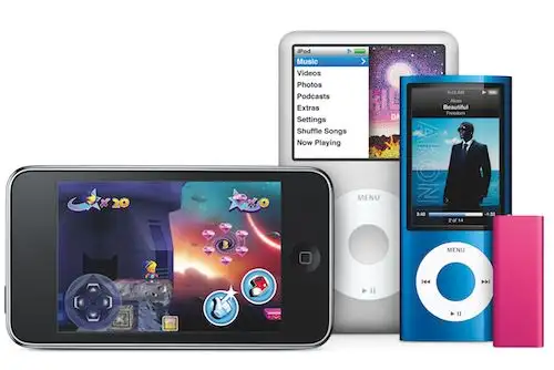 Apple lanzó en 2019 el último modelo de iPod touch, al que añadió las funciones de un teléfono inteligente, pero sin llamadas ni mensajes de texto. Foto: Internet