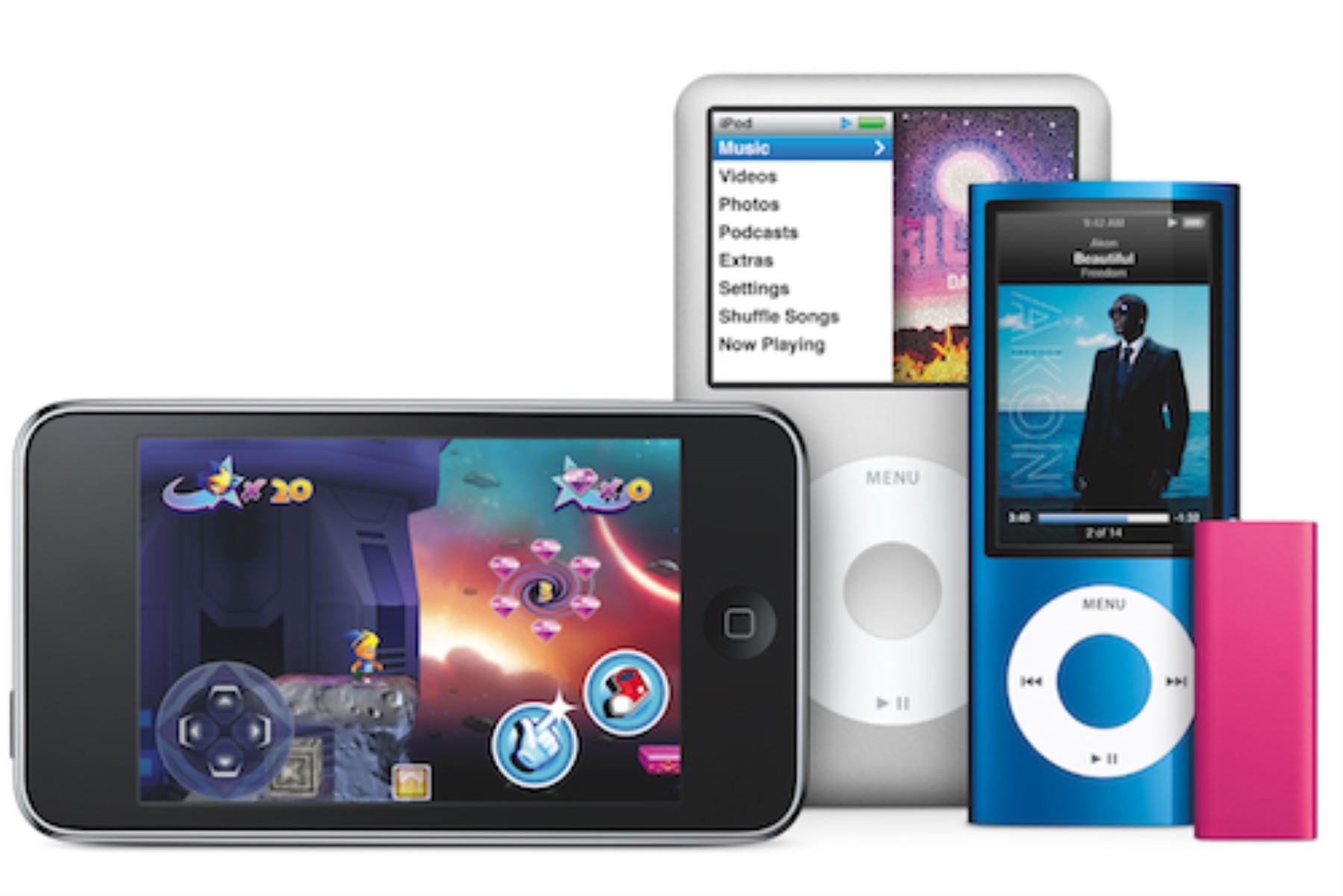 Apple lanzó en 2019 el último modelo de iPod touch, al que añadió las funciones de un teléfono inteligente, pero sin llamadas ni mensajes de texto. Foto: Internet
