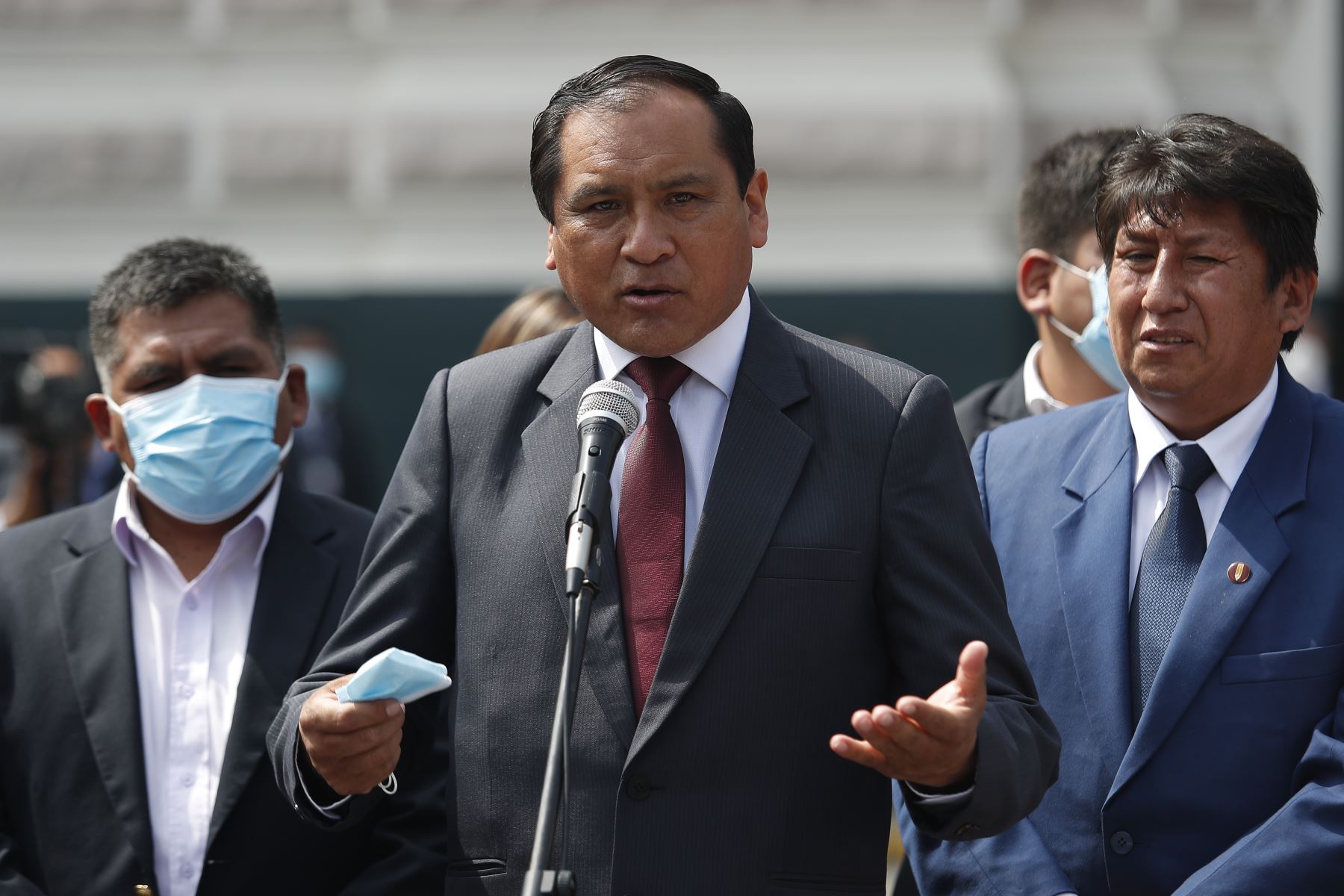 Flavio Cruz, vocero de la bancada de Perú Libre. Foto: ANDINA.