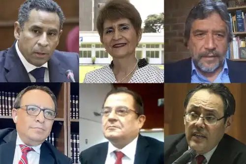 Francisco Morales, Luz Pacheco, Manuel Monteagudo, Luis Gutiérrez, César Ochoa y Helder Domínguez. Foto: ANDINA.