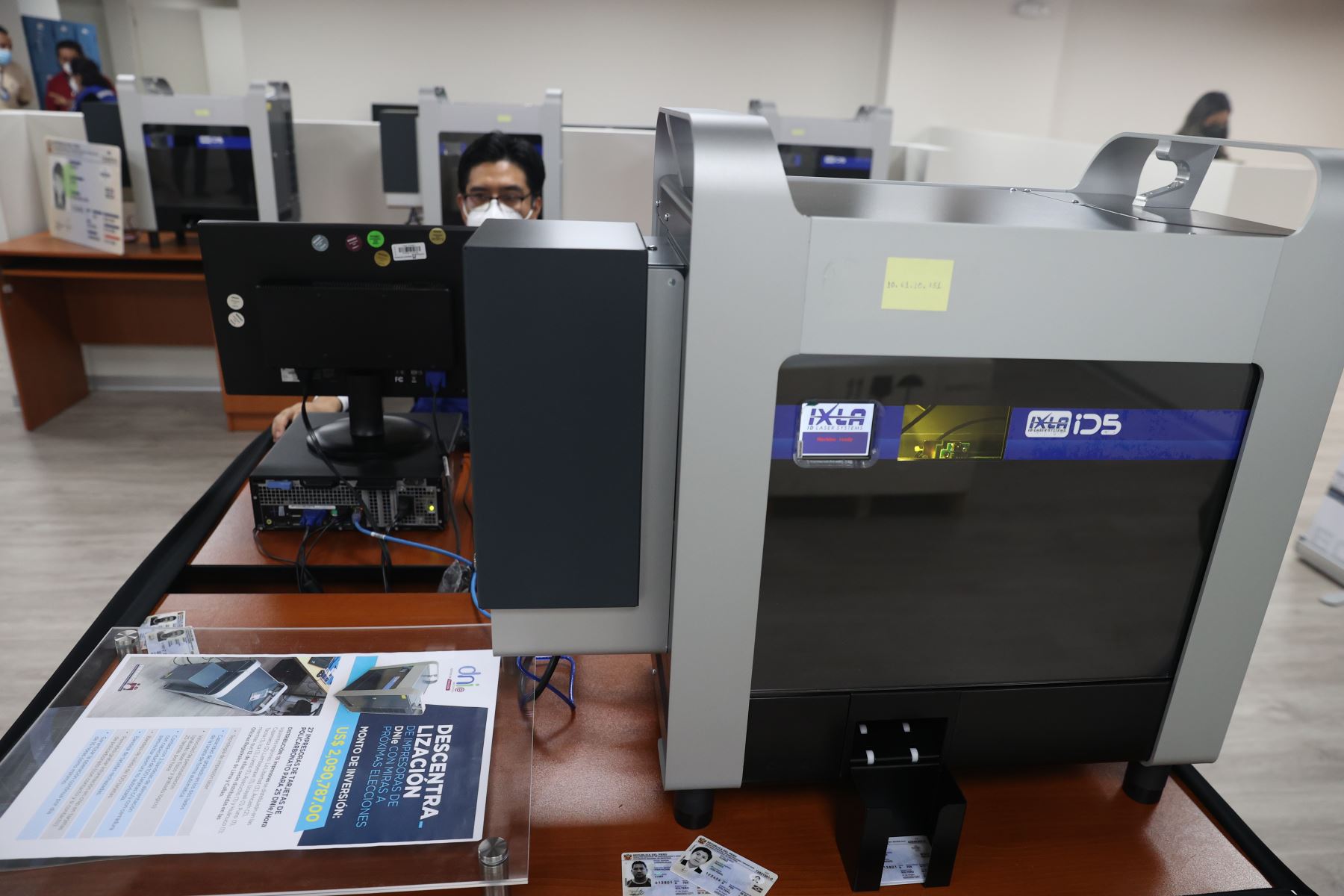 Las impresoras serán distribuidas al interior del país, para descentralizar la impresión del DNI Electrónico. Foto: ANDINA/Melina Mejía