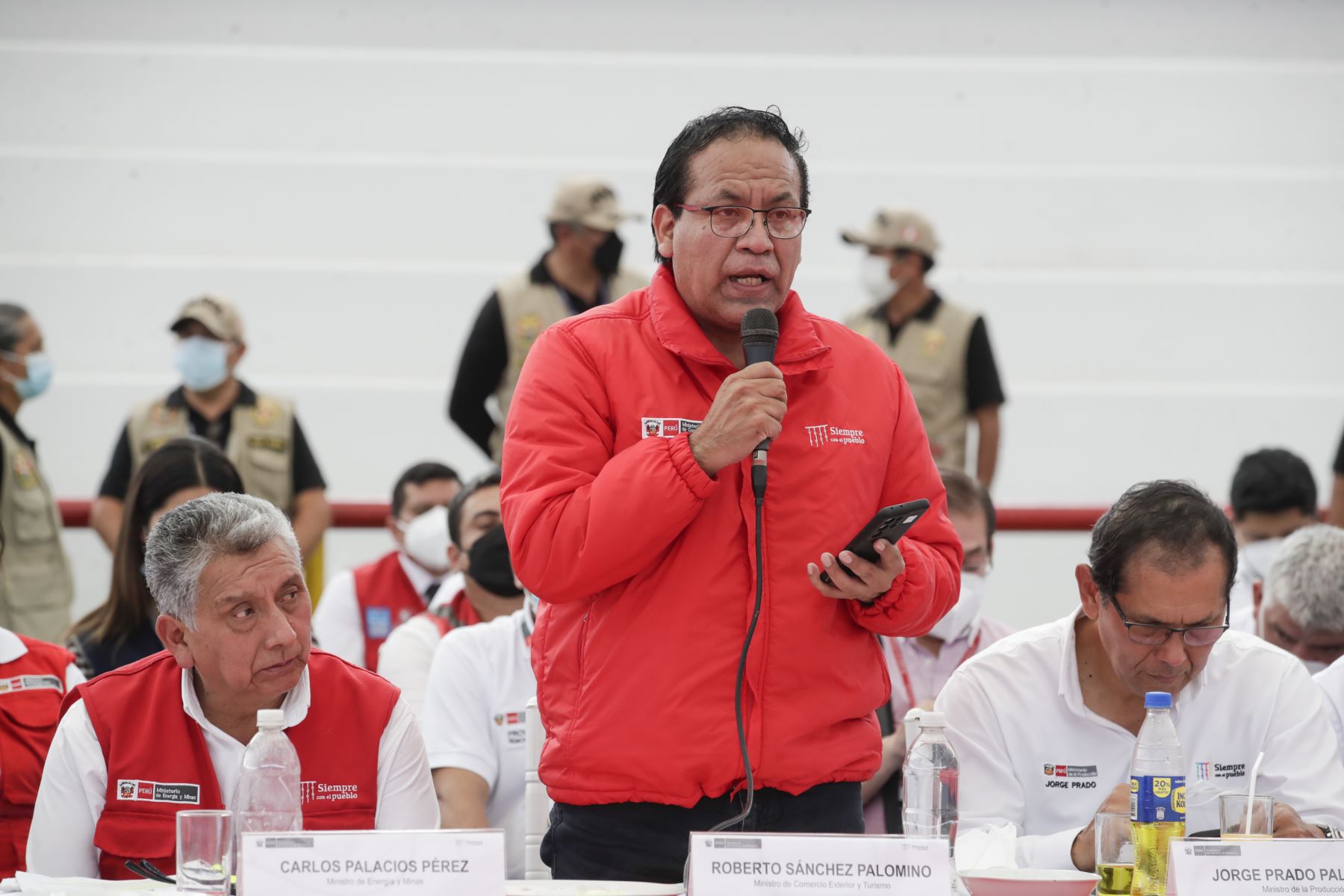 Ministro de Comercio Exterior y Turismo, Roberto Sánchez, participó del X Consejo de Ministros Descentralizado en Tumbes, región del norte del país.
Foto: ANDINA/ Presidencia Perú