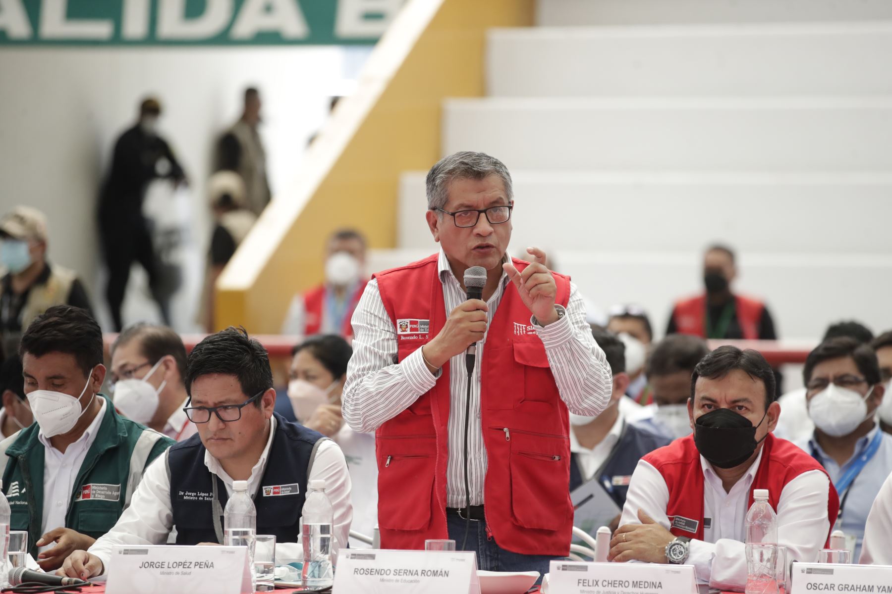 Ministro de Educación, Rosendo Serna, participó del X Consejo de Ministros Descentralizado en Tumbes, región del norte del país.
Foto: ANDINA/ Presidencia Perú