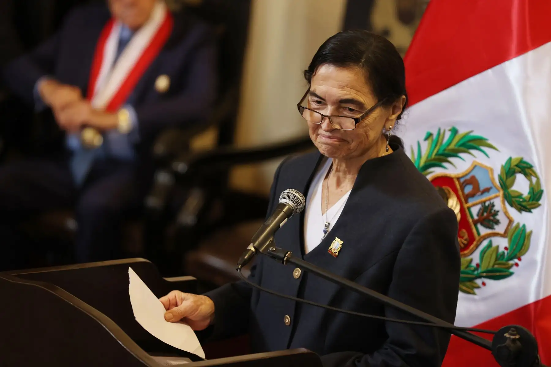Como parte de los actos conmemorativos por el 471 aniversario de la UNMSM, hoy se llevó a cabo la sesión solemne en el Salón General del Centro Cultural de San Marcos.
 Foto: ANDINA/Melina Mejía