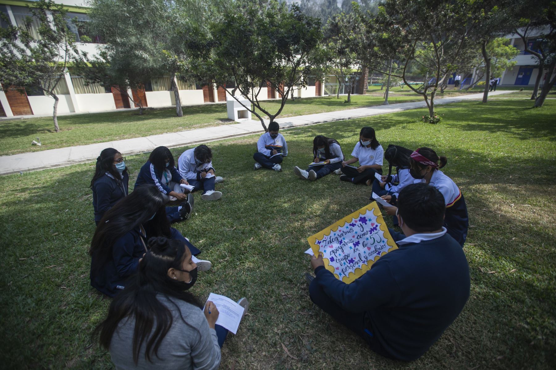 Actualmente, el COAR-Lima alberga a 896 alumnos divididos en los tres últimos grados de secundaria, de los cuales, entre el 15% y 20 % de la población estudiantil proviene de otras provincias. Foto: ANDINA/ Carla Patiño