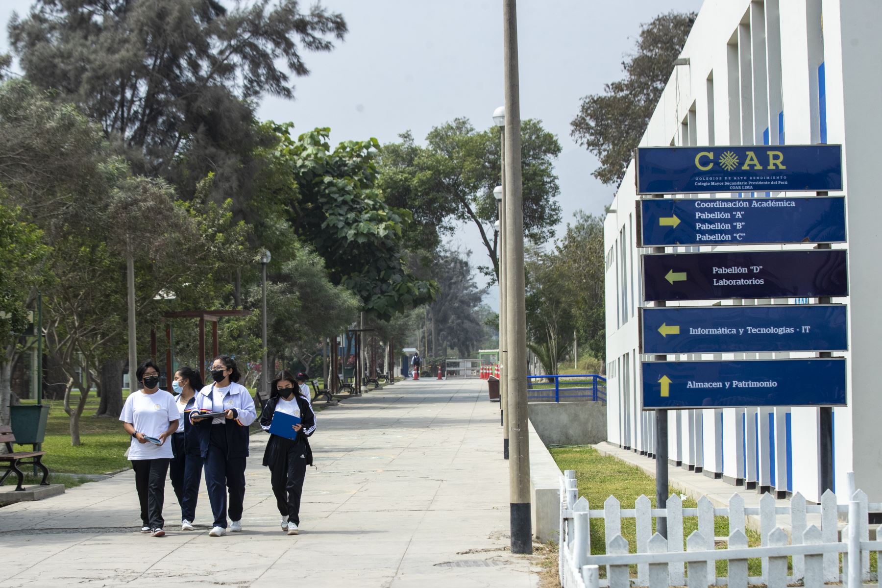 Actualmente, el COAR-Lima alberga a 896 alumnos divididos en los tres últimos grados de secundaria, de los cuales, entre el 15% y 20 % de la población estudiantil proviene de otras provincias. Foto: ANDINA/ Carla Patiño