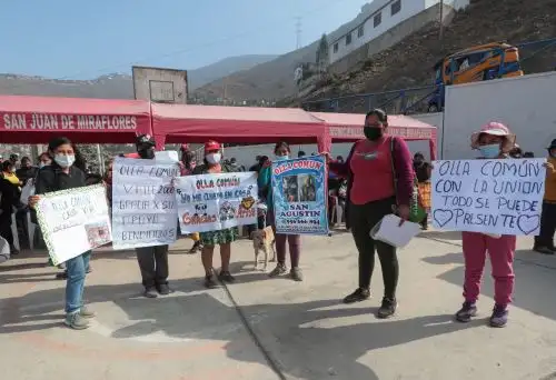 El Ministerio de Defensa desarrolló una jornada cívica en San Juan de Miraflores. ANDINA/Difusión