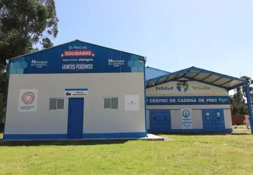 EsSalud inaugura en Junín un nuevo almacén y cadena de frío para conservar vacunas como las que se aplican contra el covid-19. Foto: ANDINA/difusión.