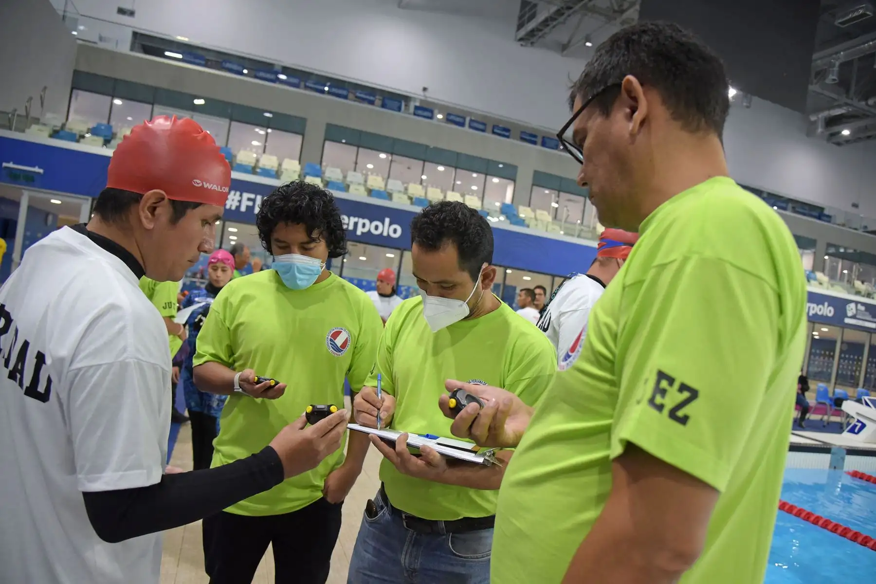 Campeonato nacional de Apnea Deportiva Indoor 2022 en el Centro Acuático de la Videna.En esta ocasión se compitió en la modalidad estática, que consiste en sostener la respiración bajo el agua el mayor tiempo posible.
Foto: LEGADO
