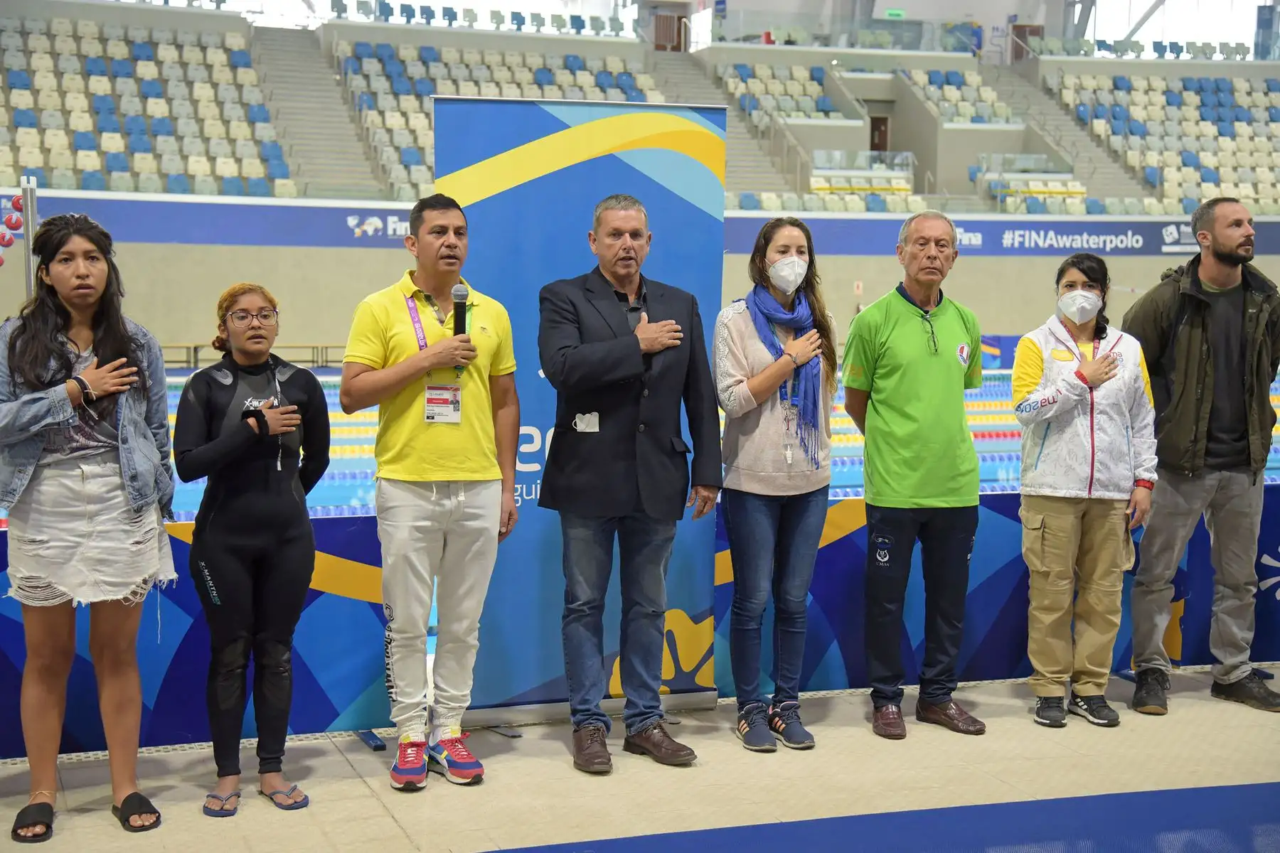 Campeonato Nacional de Apnea Deportiva Indoor 2022 en el Centro Acuático de la Videna. En esta ocasión se compitió en la modalidad estática, que consiste en sostener la respiración bajo el agua el mayor tiempo posible.
Foto: LEGADO