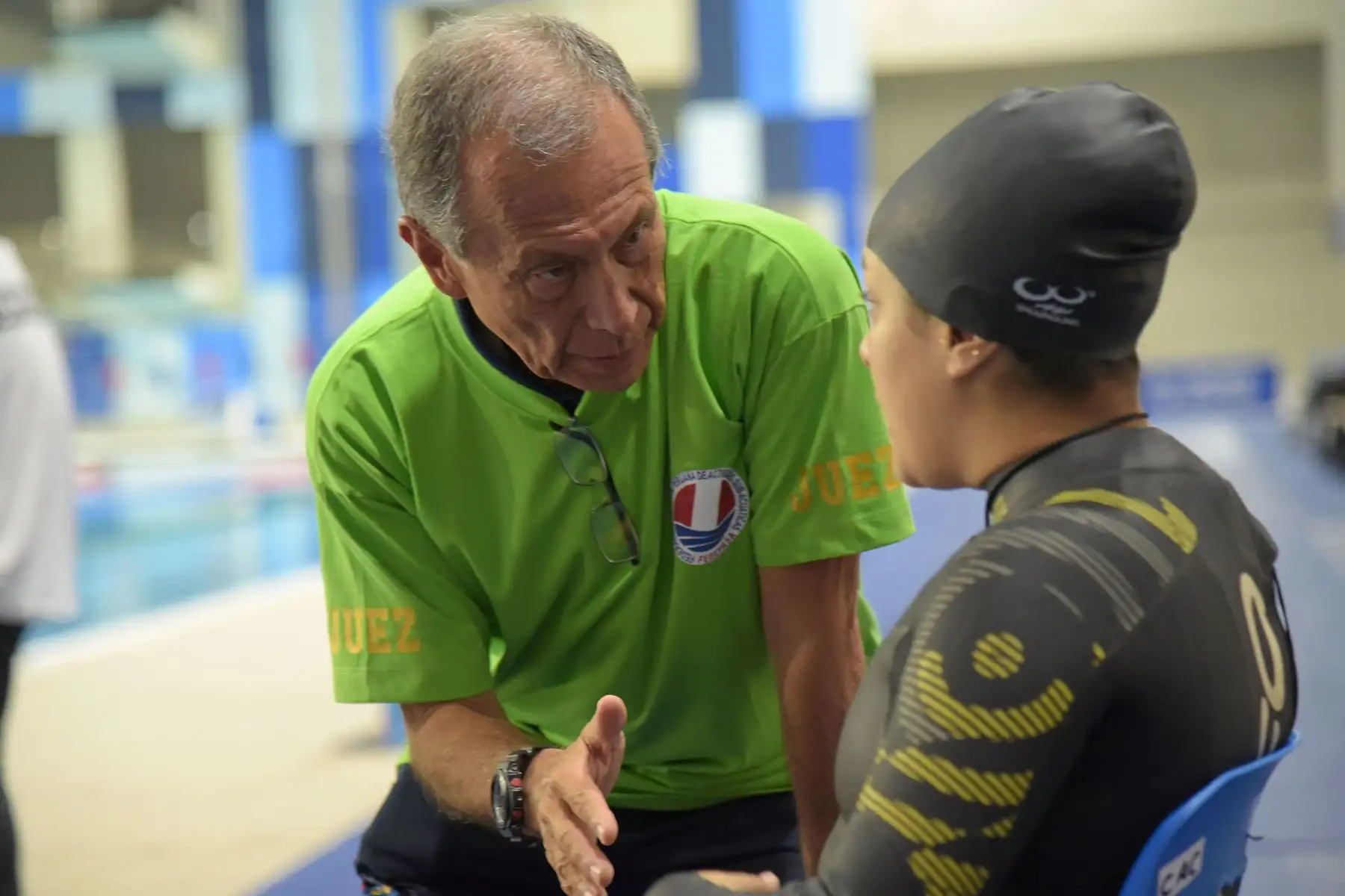 Campeonato Nacional de Apnea Deportiva Indoor 2022 en el Centro Acuático de la Videna. En esta ocasión se compitió en la modalidad estática, que consiste en sostener la respiración bajo el agua el mayor tiempo posible.
Foto: LEGADO