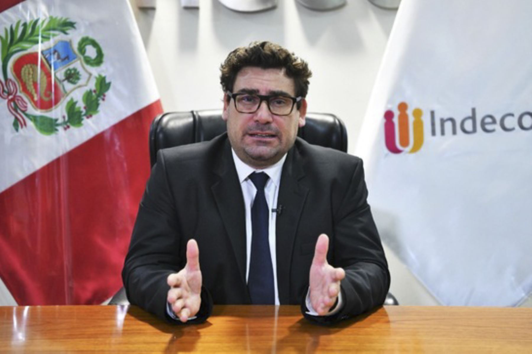 Presidente de Indecopi, Julián Palacín Gutiérrez. ANDINA/Difusión
