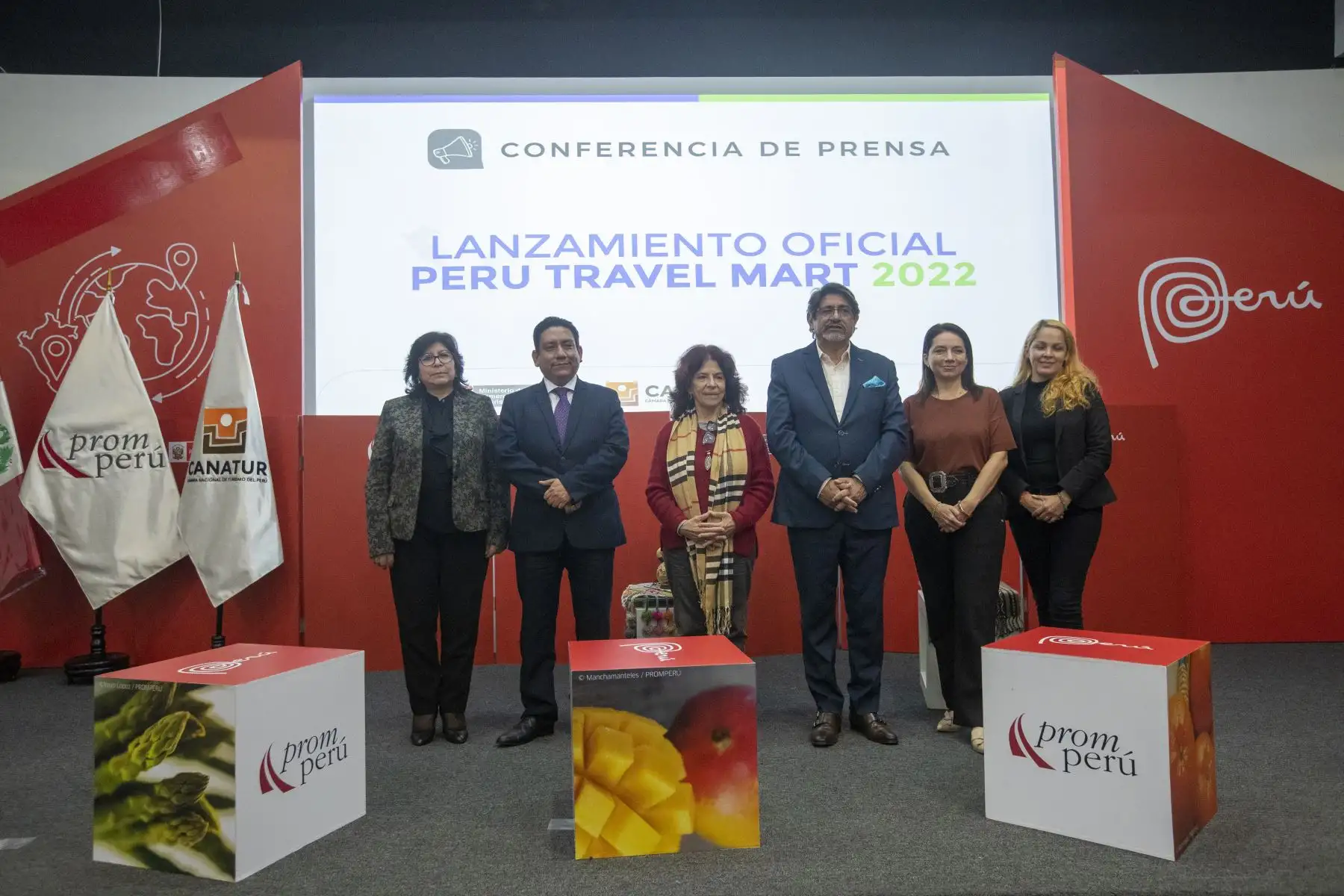 Perú Travel Mart 2022, la rueda de negocios turísticos más importante del país, se realizará del 17 al 20 de junio del 2022 en el Centro de Convenciones de Lima, organizado por la Cámara Nacional de Turismo (CANATUR), con la participación de tour operadores, mayoristas  y agencias de turismo nacionales e internacionales que trabajan en temas de lujo, cultura, gastronomía y otros. Foto: ANDINA/Carla Patiño