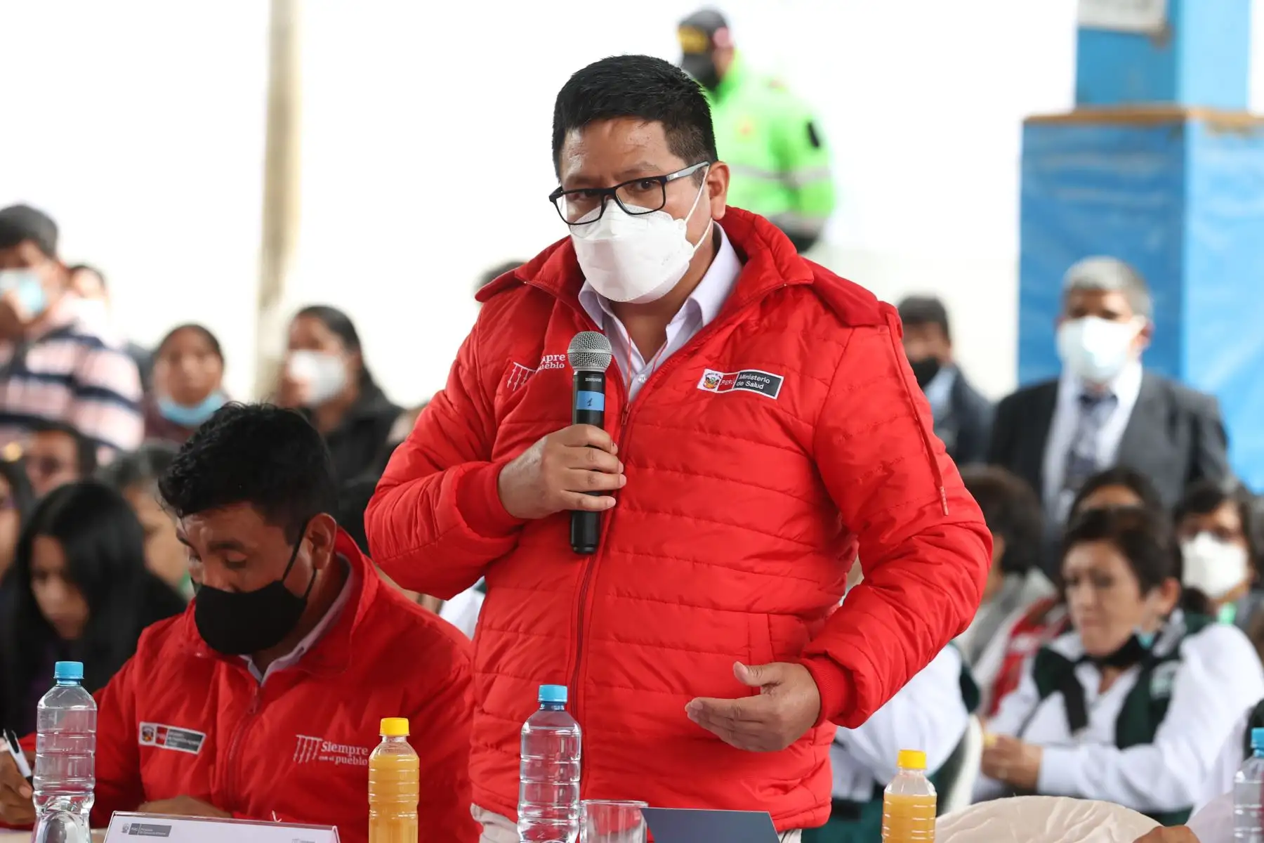 Ministro de Salud, Jorge López Peña participó del XI Consejo de Ministros Descentralizado realizado en la ciudad Huánuco.
Foto: ANDINA/Presidencia Perú