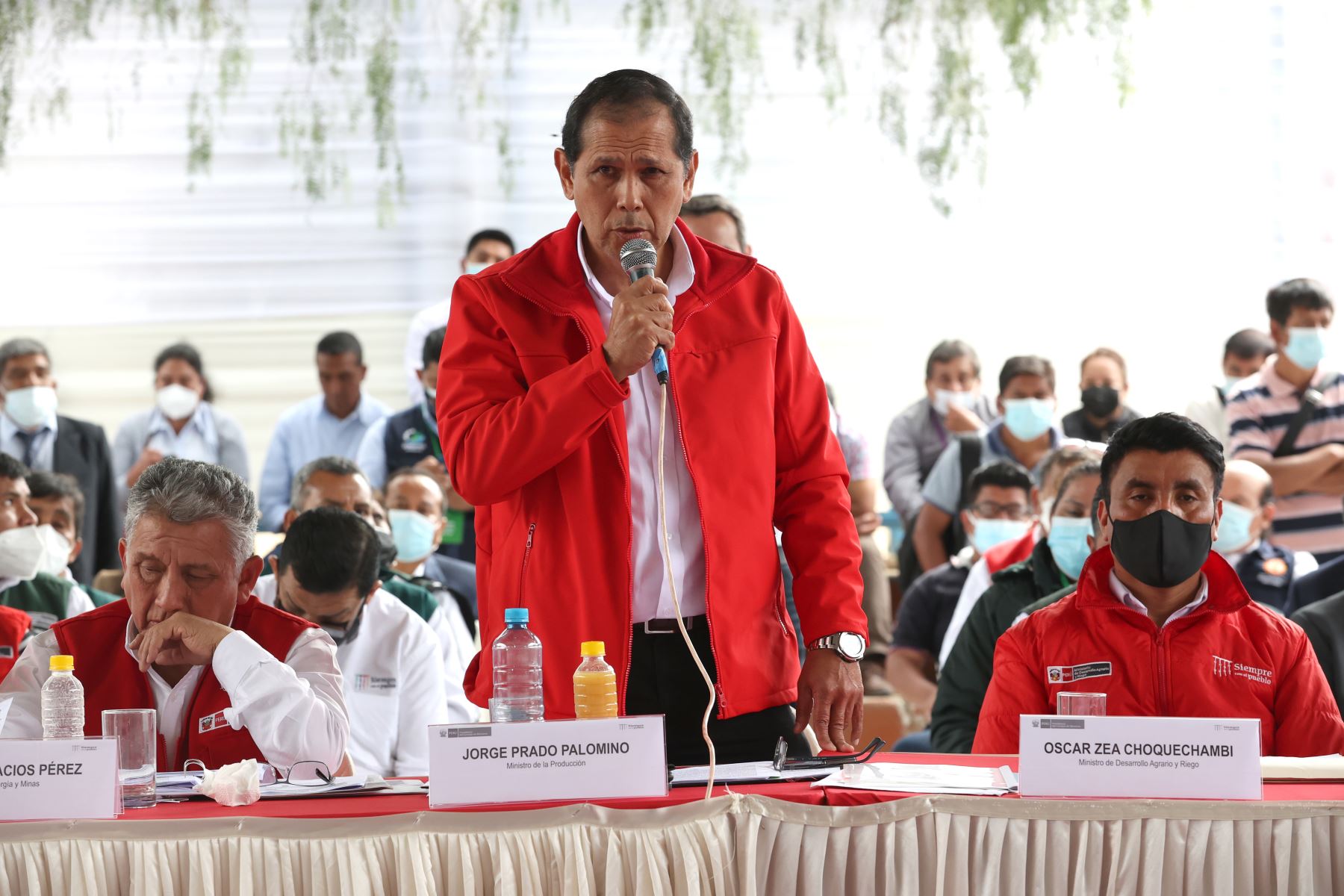 Ministro de Producción, Jorge Prado Palomino participó del XI Consejo de Ministros Descentralizado realizado en la ciudad Huánuco.
Foto: ANDINA/Presidencia Perú