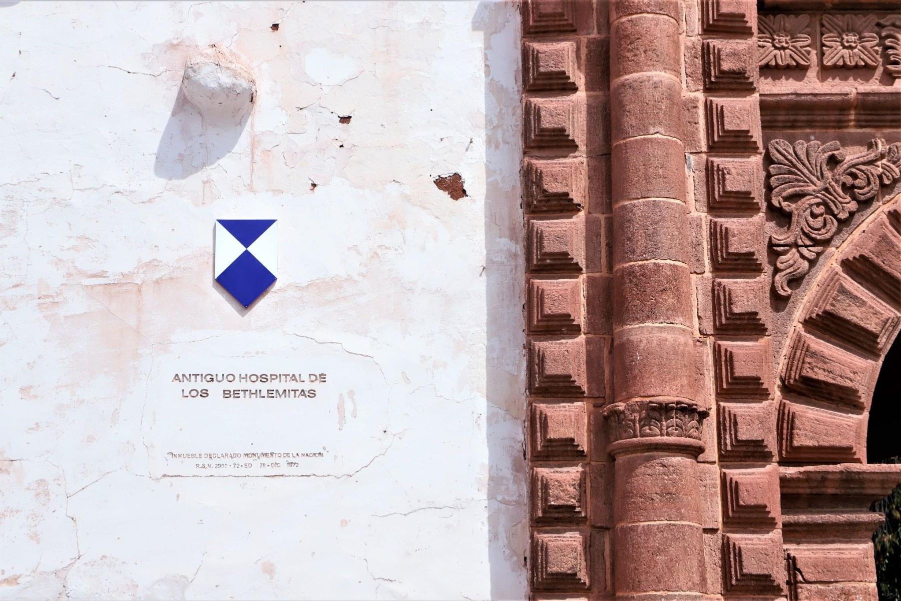 Otorgan escudo azul de la Unesco al antiguo hospital de los Bethlemitas del Cusco. Foto: cortesía Percy Hurtado.