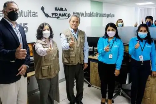 Devida fortalece su servicio de consejería Habla Franco. ANDINA/Difusión