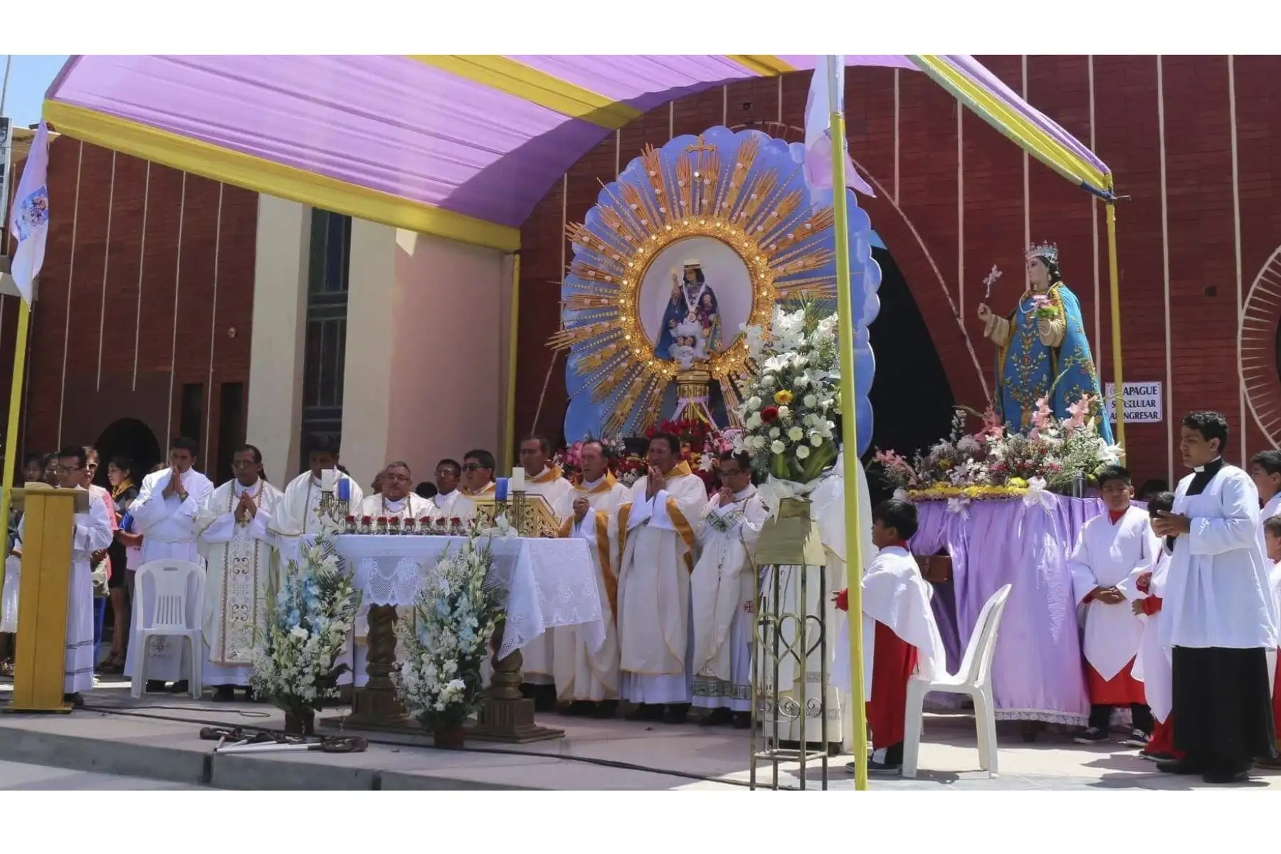 El 1 de junio, a las 08:00 horas, el Divino Niño del Milagro, saldrá de Ciudad Eten para ir rumbo a Chiclayo.  Foto: ANDINA/Difusión