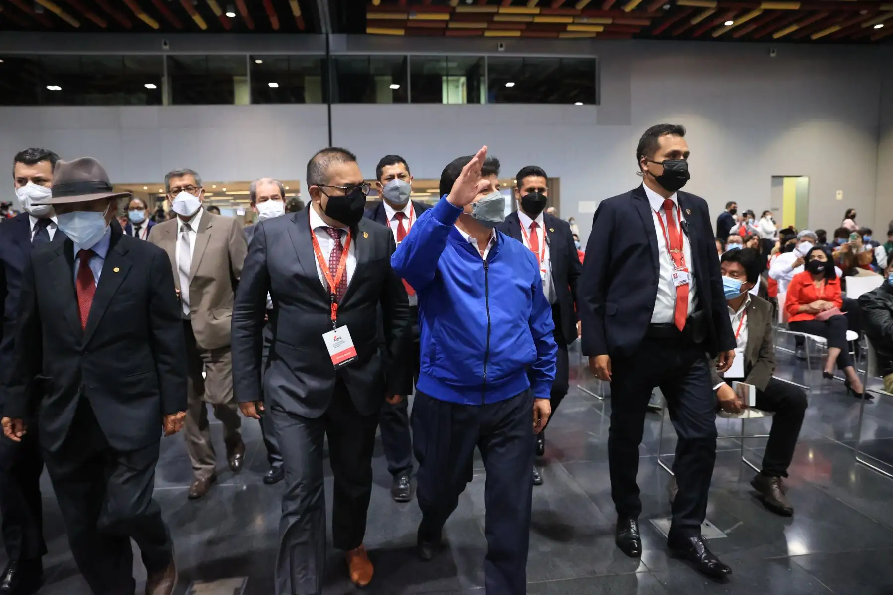 Presidente de la República, Pedro Castillo, participa en el Encuentro Nacional de Alcaldes y Alcaldesas del Perú. Foto: ANDINA/Prensa Presidencia
