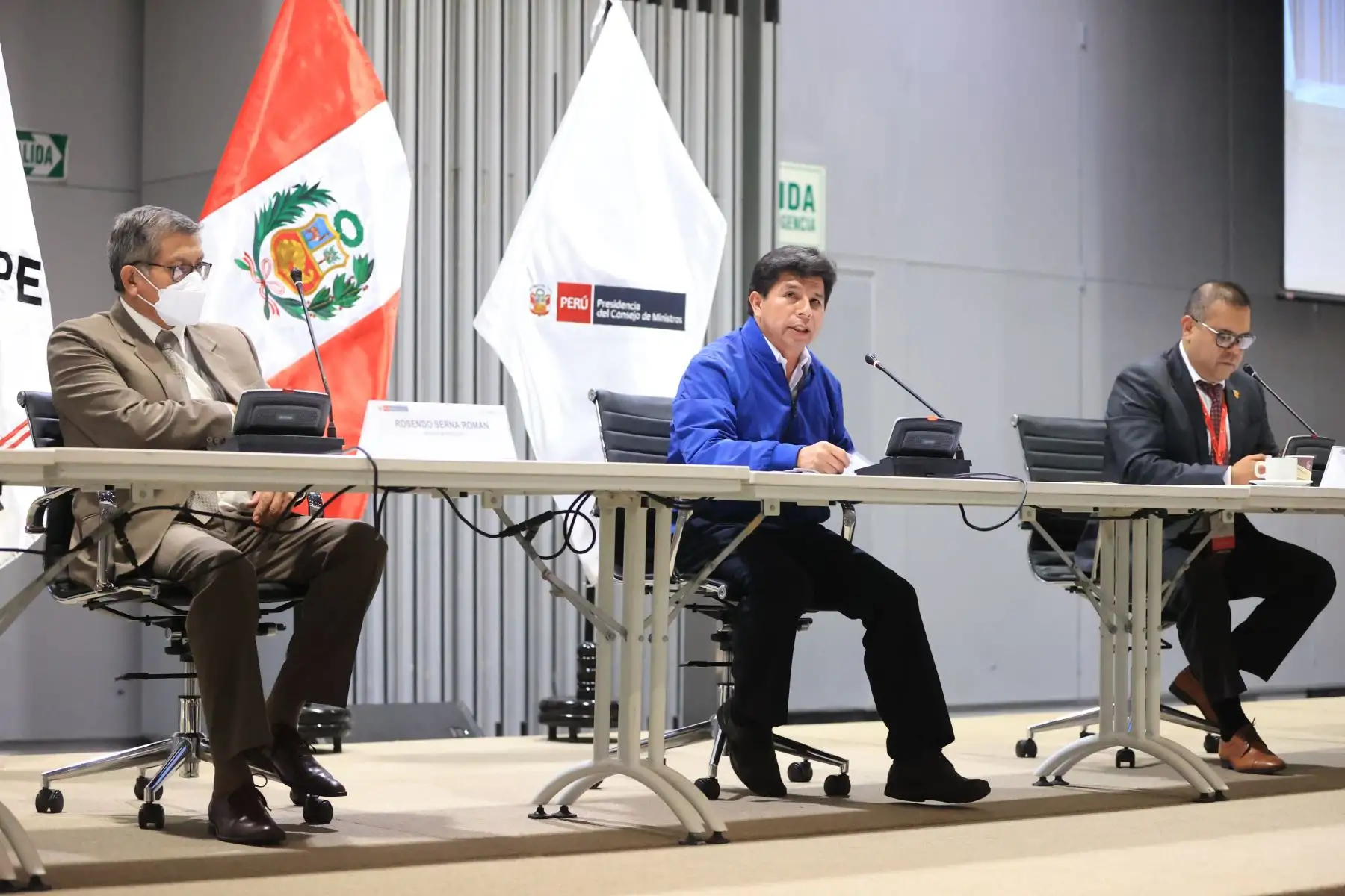 Presidente de la República, Pedro Castillo, participa en el Encuentro Nacional de Alcaldes y Alcaldesas del Perú. Foto: ANDINA/Prensa Presidencia