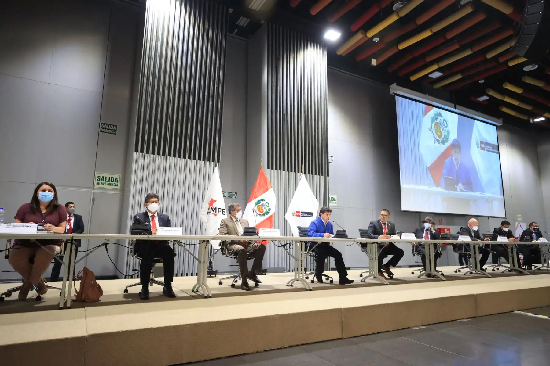Presidente de la República, Pedro Castillo, participa en el Encuentro Nacional de Alcaldes y Alcaldesas del Perú. Foto: ANDINA/Prensa Presidencia