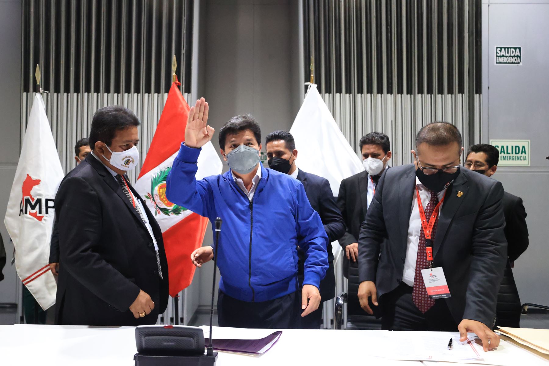 Presidente de la República, Pedro Castillo, participa en el Encuentro Nacional de Alcaldes y Alcaldesas del Perú. Foto: ANDINA/Prensa Presidencia