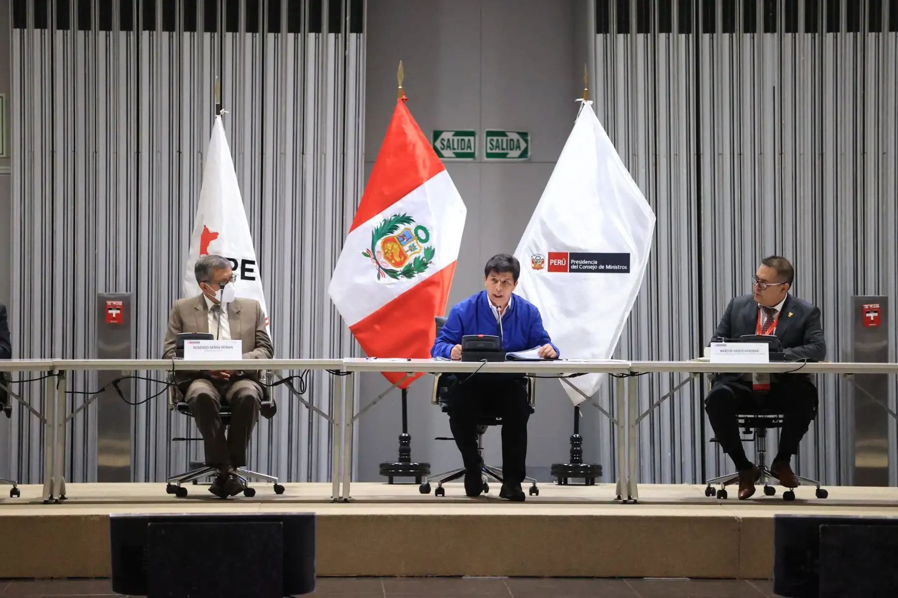 Presidente de la República, Pedro Castillo, participa en el Encuentro Nacional de Alcaldes y Alcaldesas del Perú. Foto: ANDINA/Prensa Presidencia