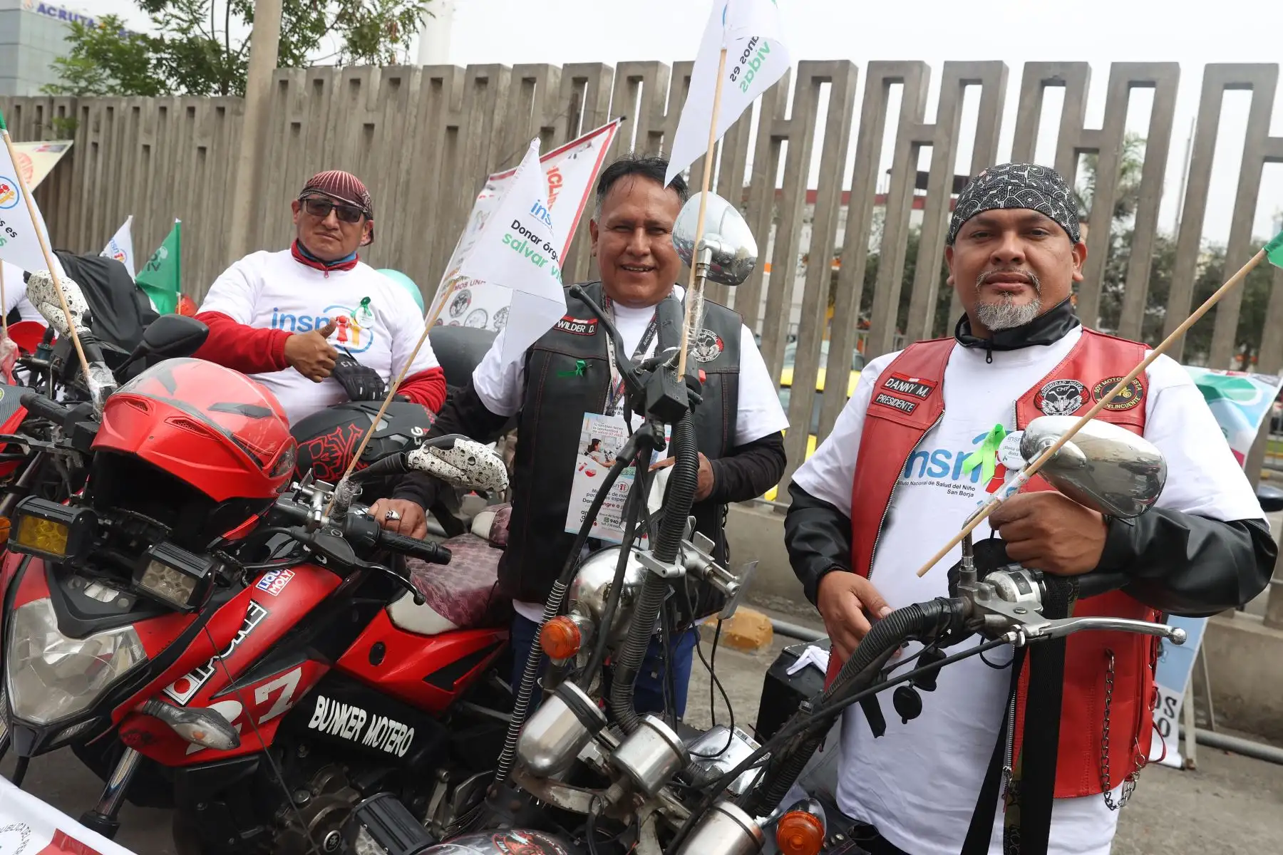Motociclistas de Lima realizan caravana en apoyo a los niños en la lista de espera por un órgano y tejidos. Foto: ANDINA/Melina Mejía