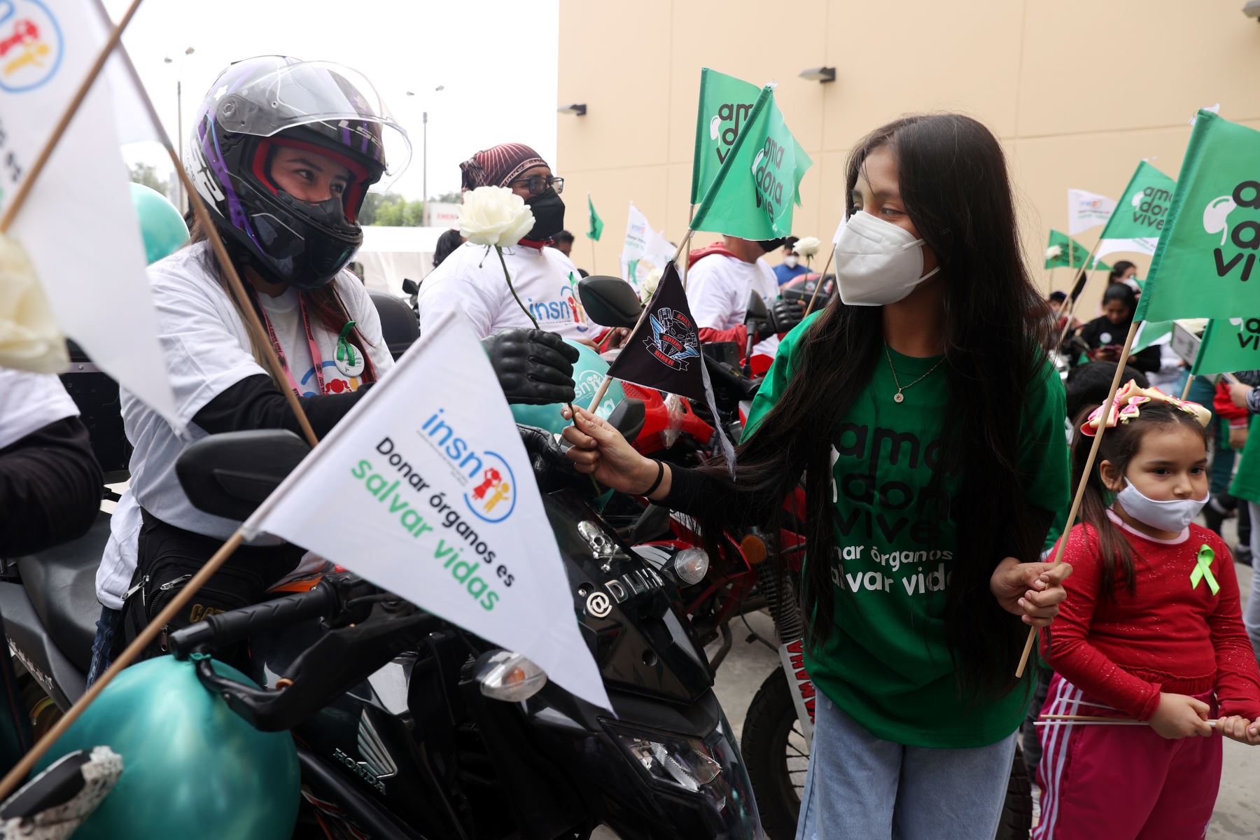 Motociclistas de Lima realizan caravana en apoyo a los niños en la lista de espera por un órgano y tejidos. Foto: ANDINA/Melina Mejía