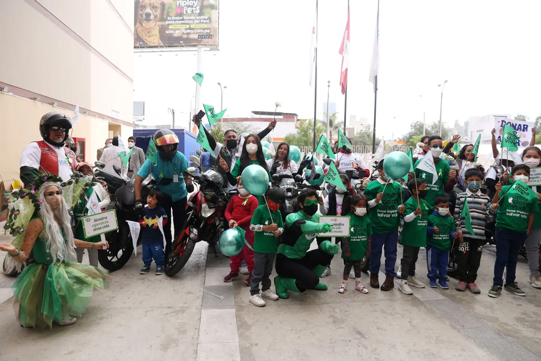 Motociclistas de Lima realizan caravana en apoyo a los niños en la lista de espera por un órgano y tejidos. Foto: ANDINA/Melina Mejía