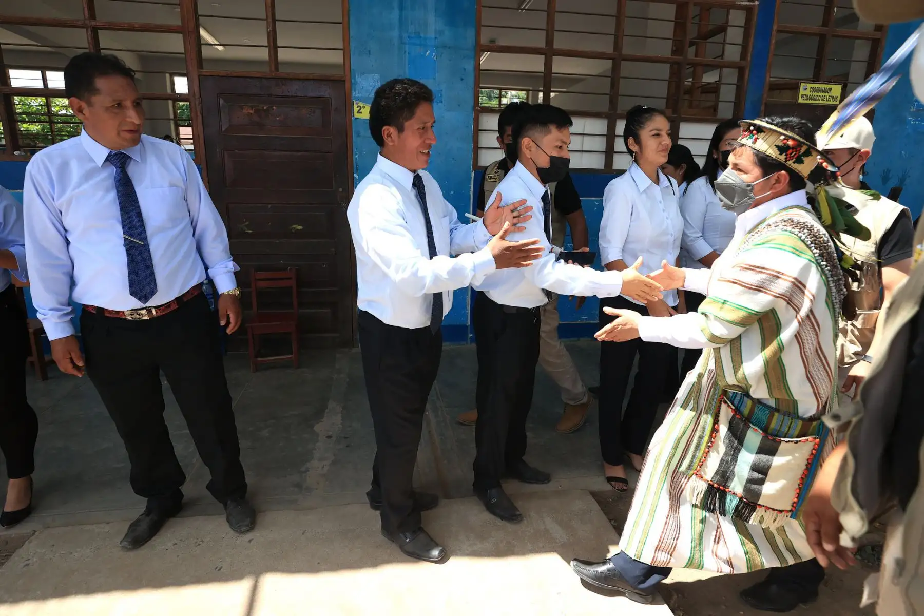Presidente Pedro Castillo inspecciona la institución educativa integrada "Los Libertadores" en Pasco.
Foto: ANDINA/Prensa Presidencia