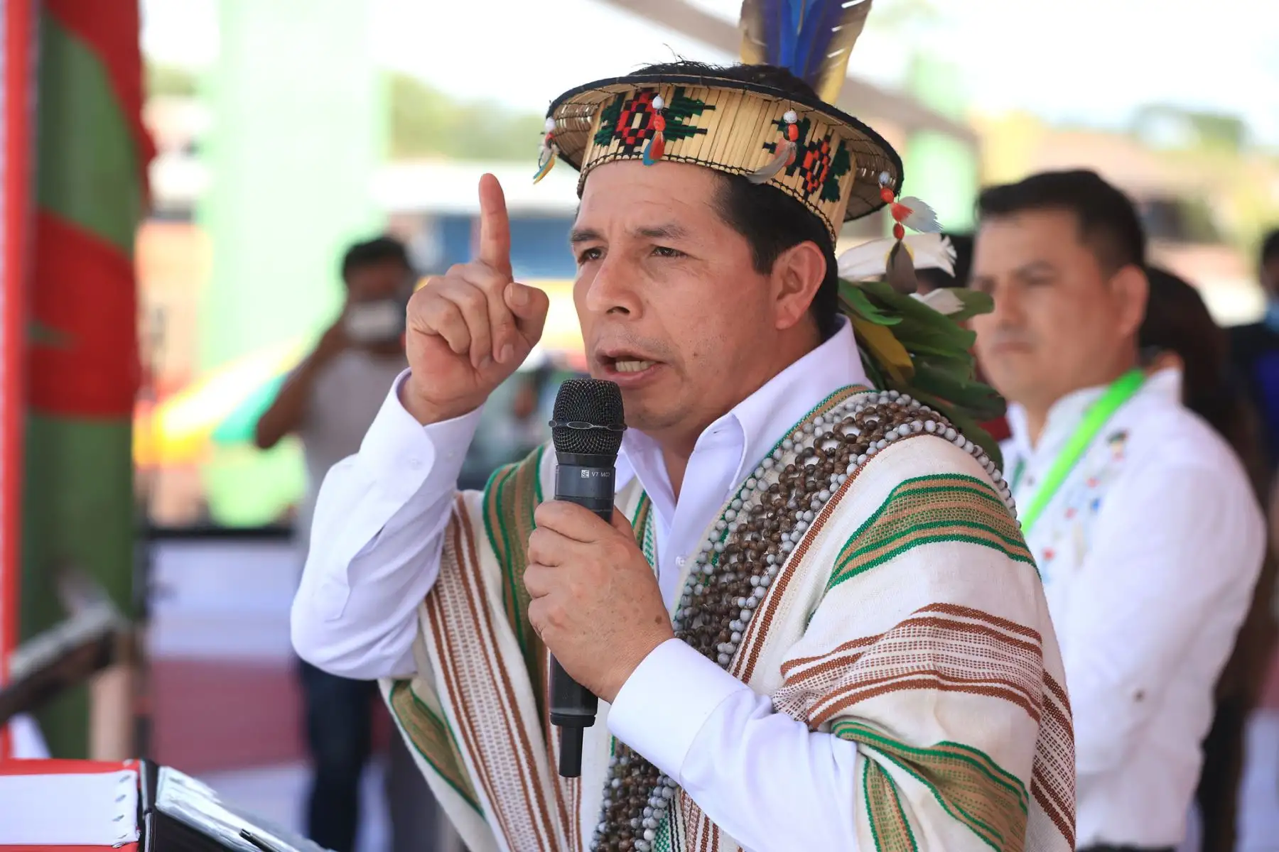 Presidente Pedro Castillo sostiene encuentro con la población del distrito de Constitución en la región Pasco.
Foto: ANDINA/Prensa Presidencia