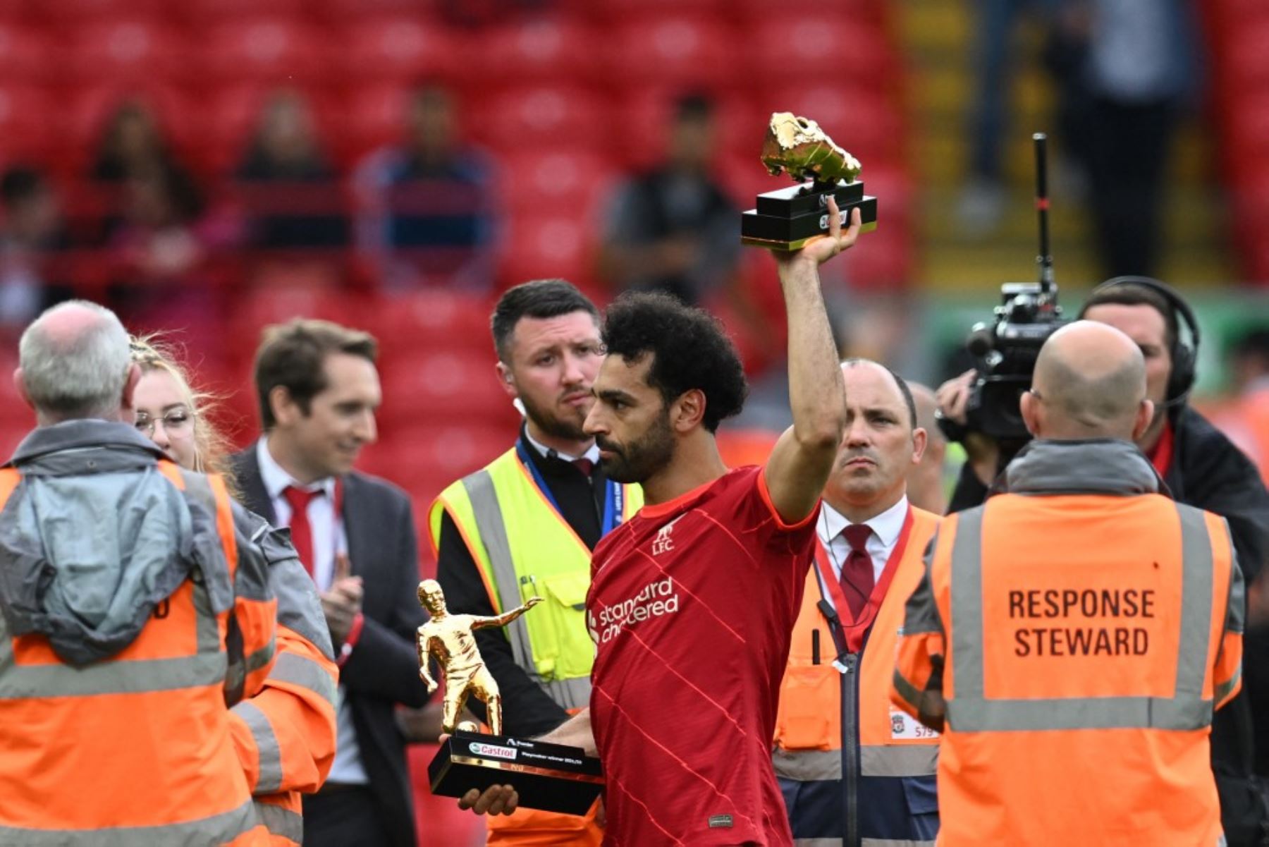Mohamed Salah levanta la Bota de Oro de la Premier League