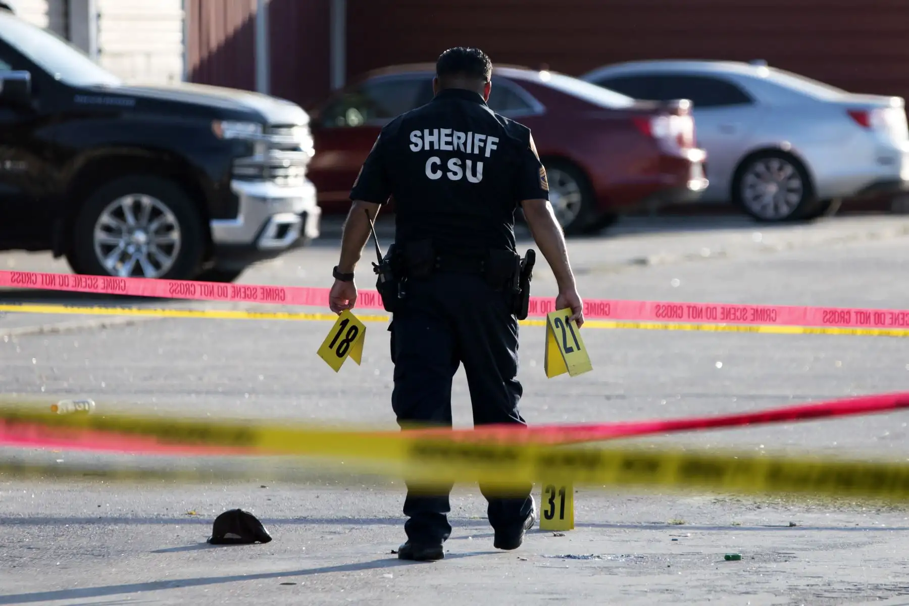 La Policía señaló que un sospechoso quedó bajo custodia tras el tiroteo. Foto: AFP