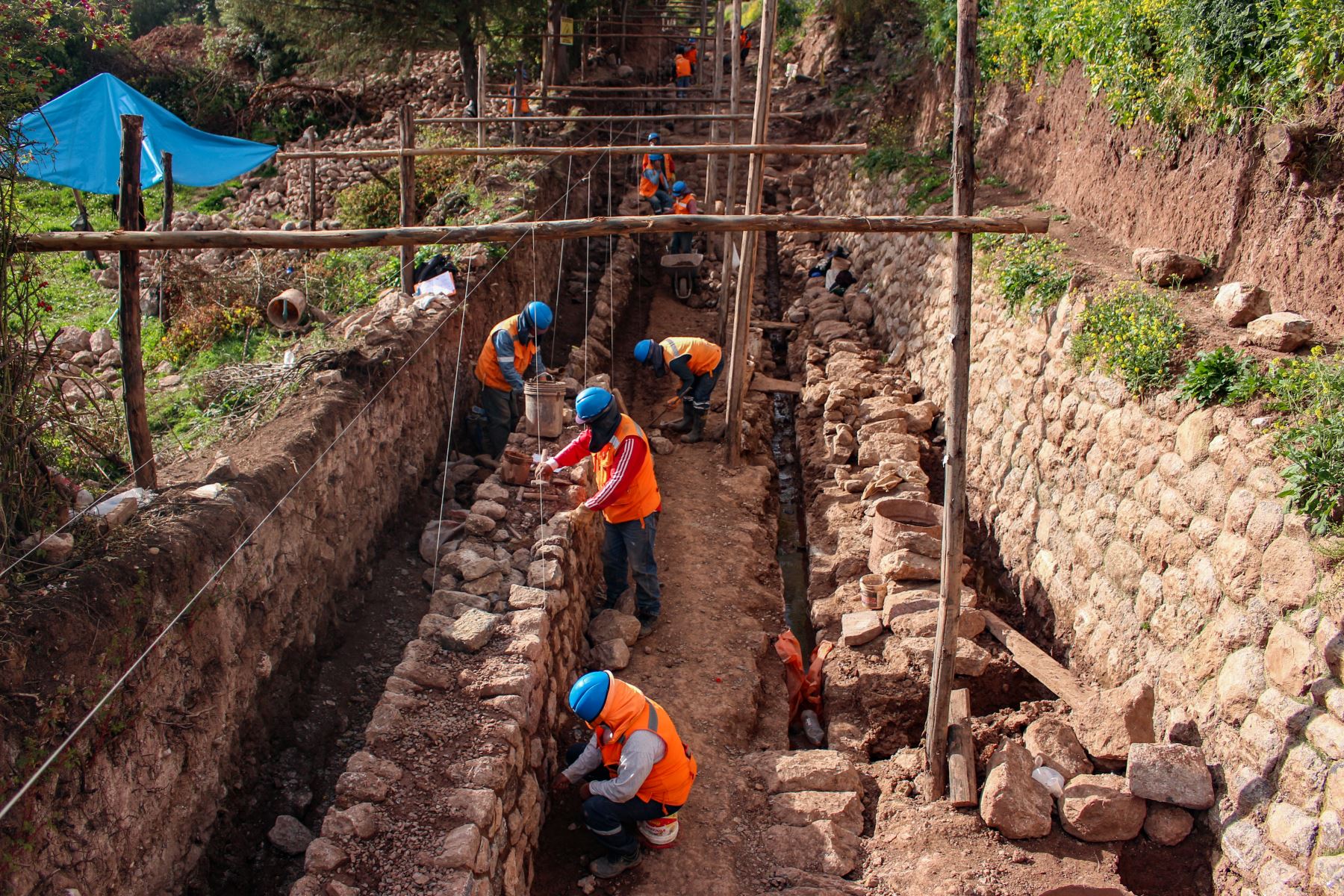 Trabajos se ejecutan en los sectores Qorikancha, Qolcampata, Llaullipata, Wakarumiyoq, Chakan y Ñustapakana. Foto: DDC Cusco