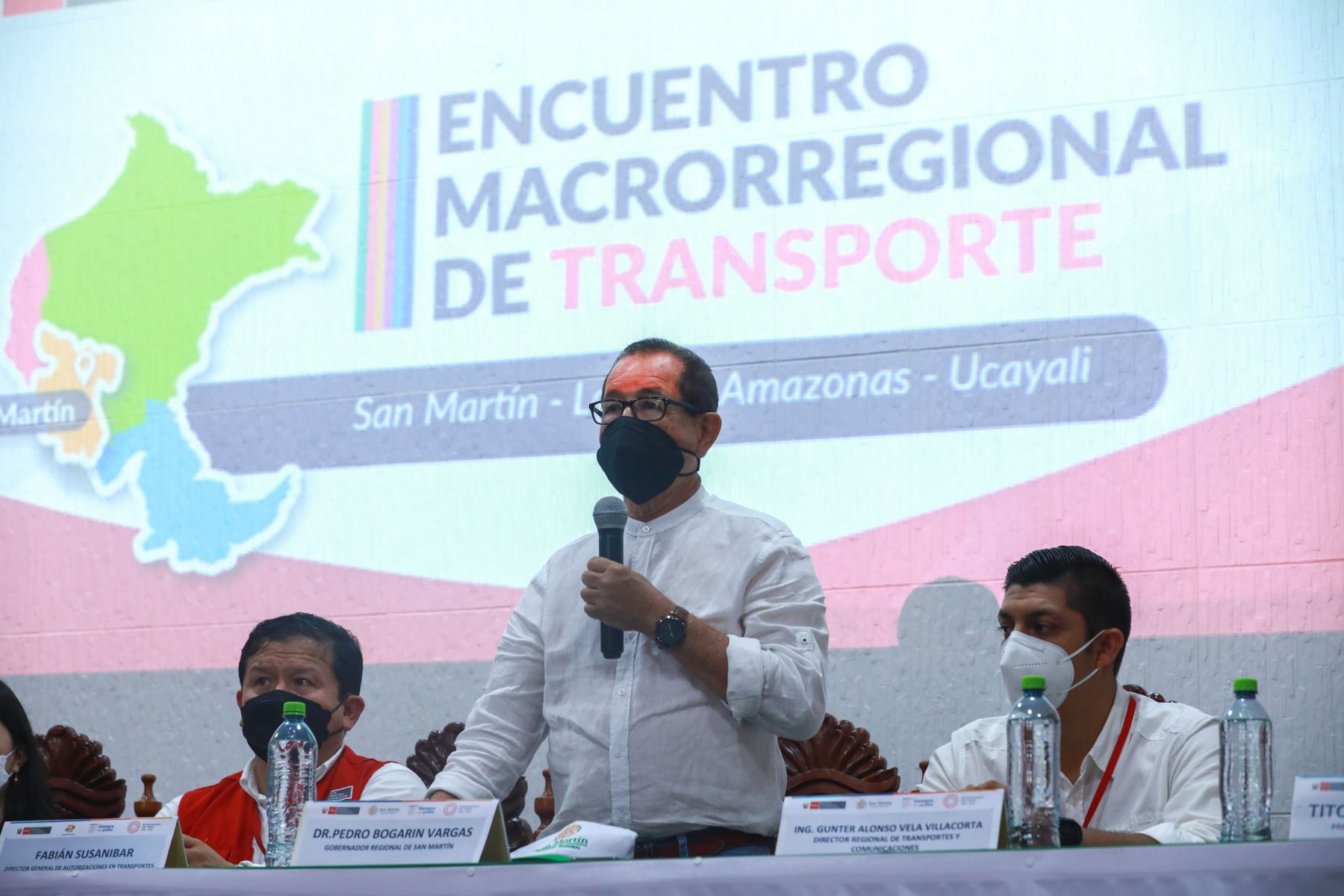 El ministro de Transportes y Comunicaciones, Juan Barranzuela Quiroga, inauguró el Encuentro Macrorregional de Transporte que reúne a autoridades, transportistas y representantes de la sociedad civil de San Martín, Ucayali, Loreto y Amazonas.
Foto: ANDINA/MTC