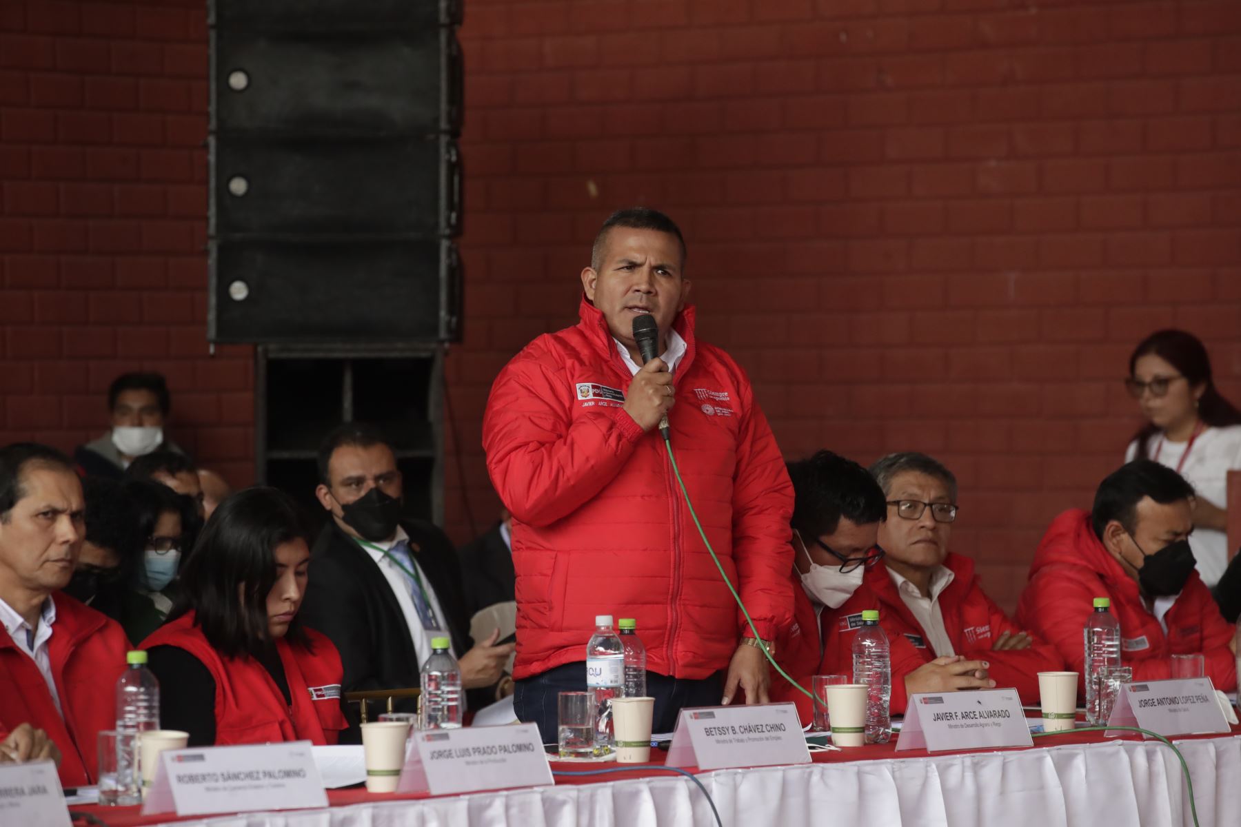 Ministro de Desarrollo Agrario y Riego, Javier Arce, participó del XIII Consejo de Ministros Descentralizado en Amazonas.
Foto: ANDINA/ Presidencia Perú