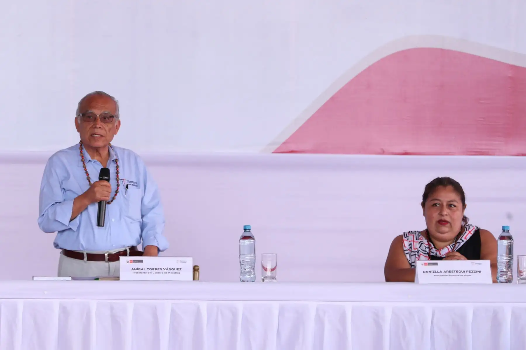 El jefe del Gabinete Ministerial, Aníbal Torres lidera el XIV Consejo de Ministros Descentralizado en la ciudad de Iquitos, capital de la región Loreto. Foto: PCM