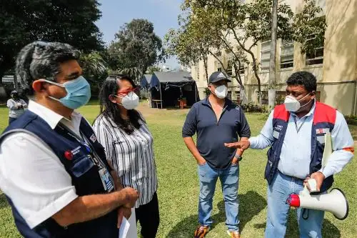 Personal del Minsa participará en forma ordenada en el Simulacro Nacional Multipeligro. Foto: ANDINA/Minsa