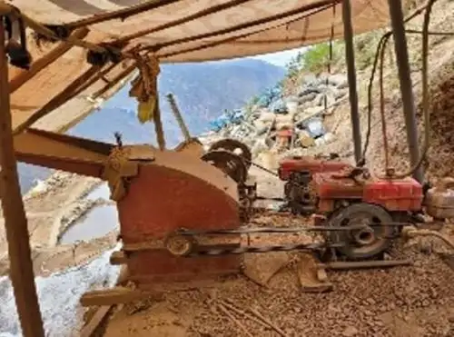 Policía Nacional interviene tres campamentos de mineros ilegales y detiene a nueve personas durante un operativo ejecutado en el distrito de Angasmarca, en la sierra de La Libertad. ANDINA/Difusión
