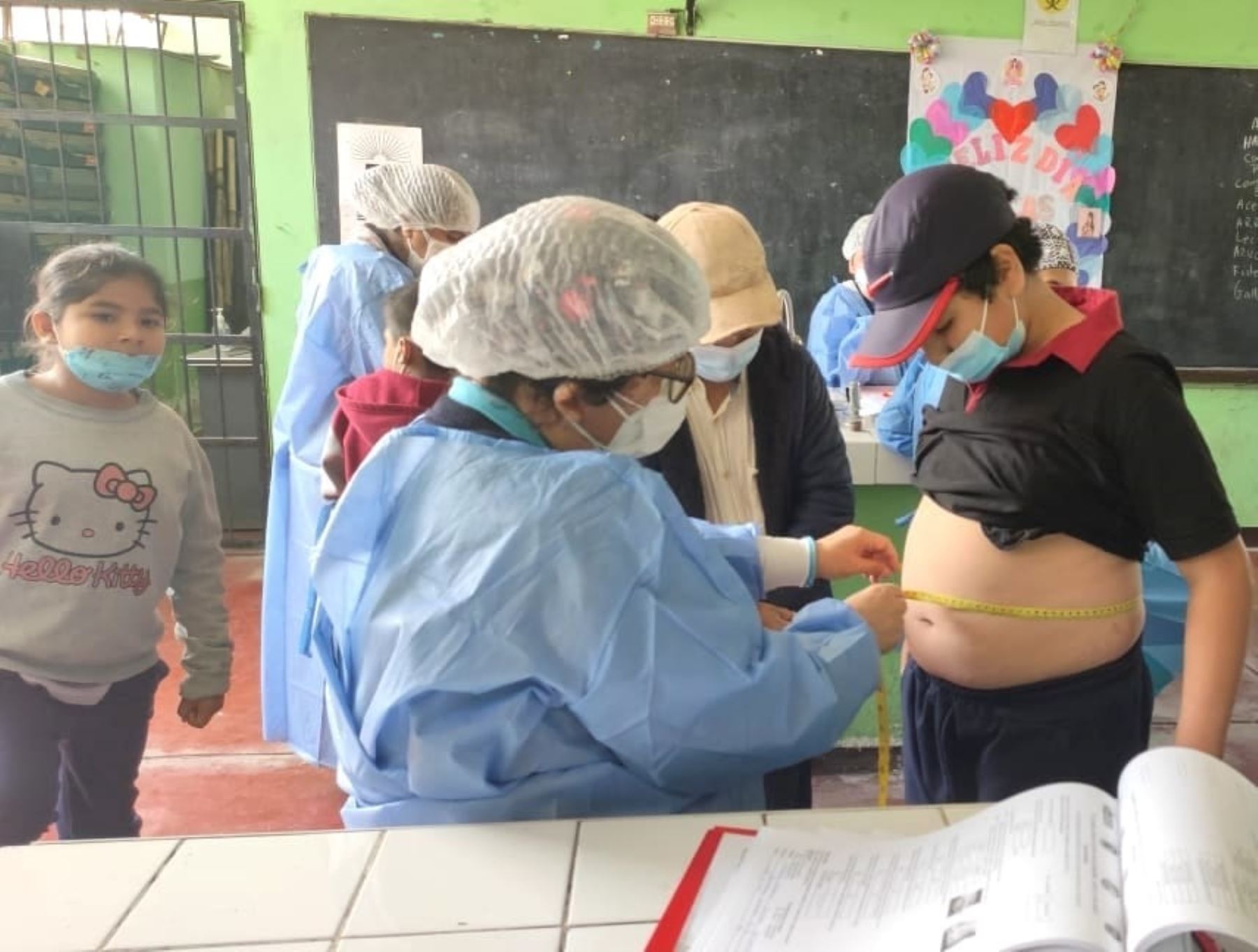 Red de Salud Pacífico Norte organizó FestiSalud Escolar en Chimbote. para brindar atención a escolares. ANDINA/Difusión