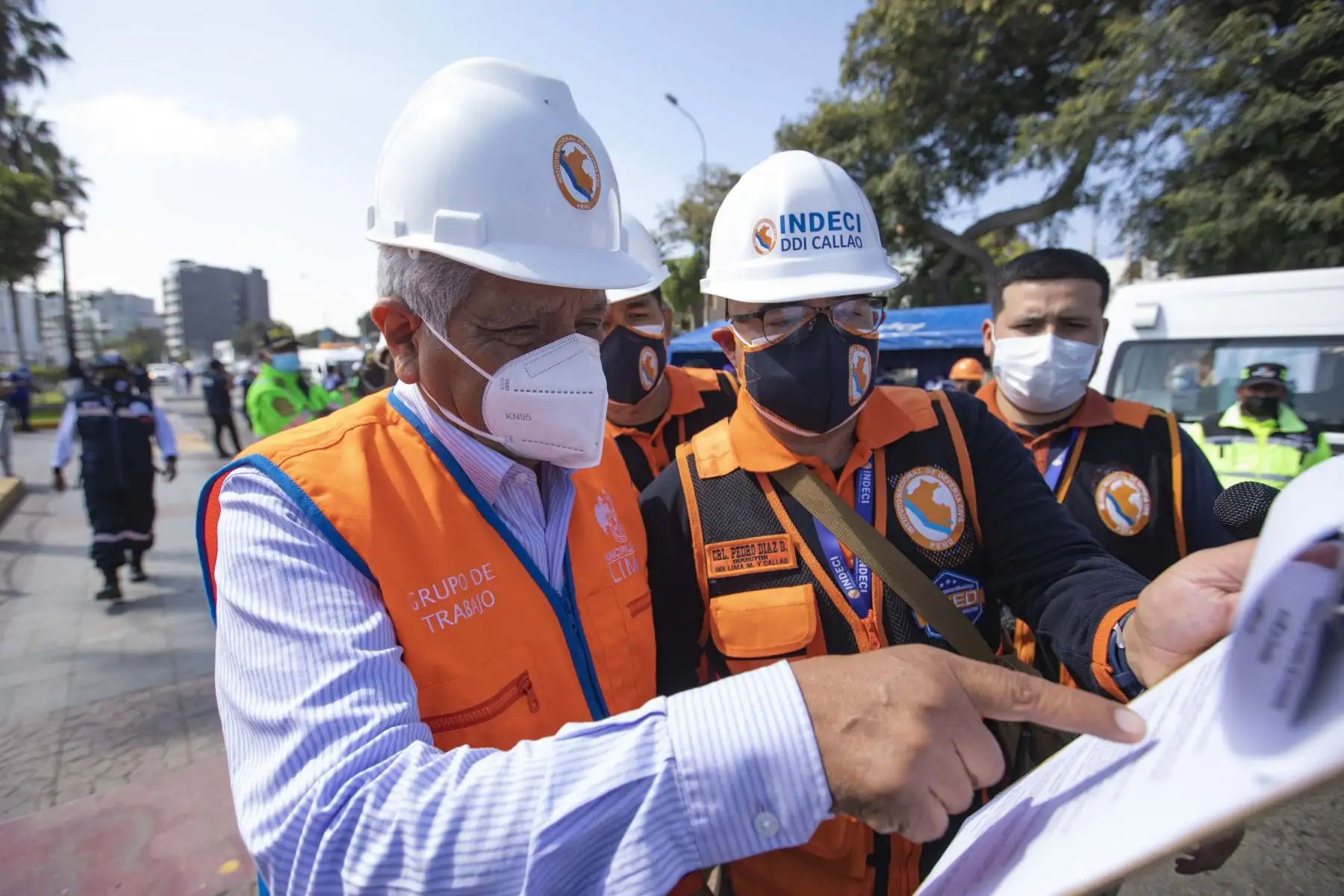 Alcalde Miguel Romero Sotelo evaluó capacidad de respuesta de la Municipalidad de Lima durante simulacro de sismo de 8.8 Mw.
Foto: ANDINA/Municipalidad de Lima