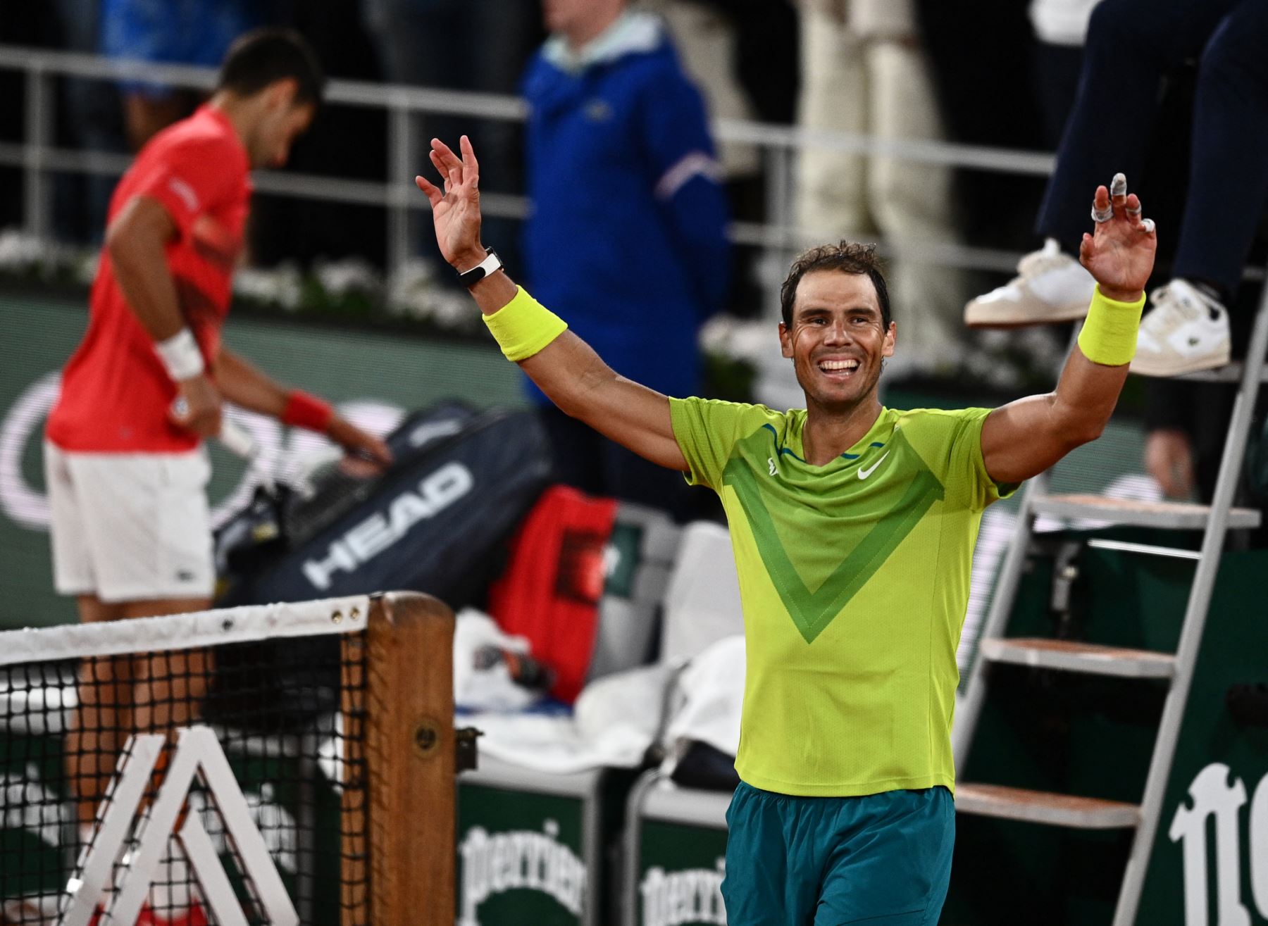 Con la victoria de Nadal, el balance entre ambos en esta rivalidad histórica es de 30 victorias para Djokovic y 29 para Nadal. Foto: AFP