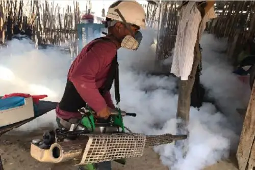 El primer ciclo de fumigación en 1,200 viviendas del centro poblado Pampa Grande, región Lambayeque, está programado del 1 al 8 de junio.