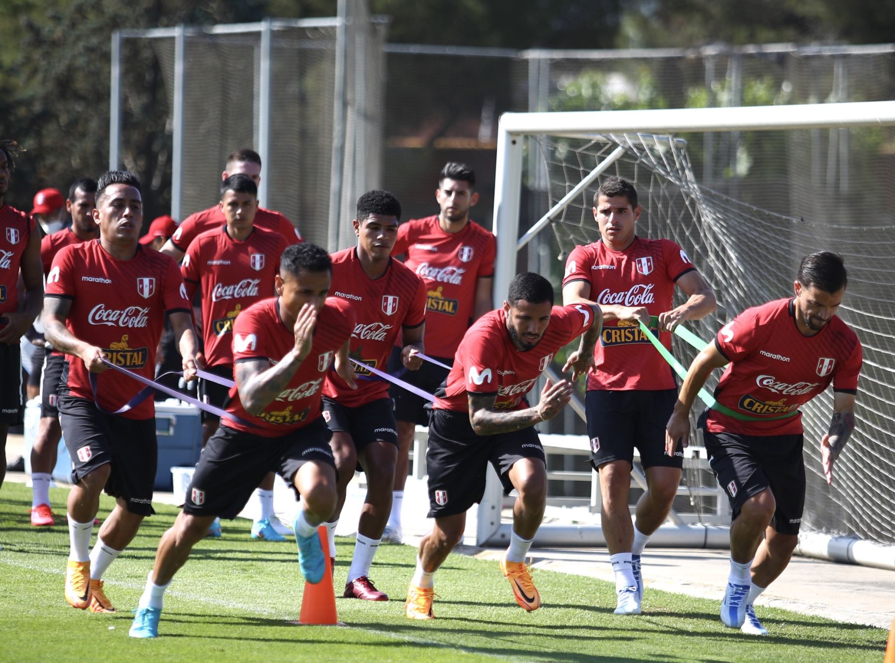 Selección peruana sumó su cuarto día de entrenamiento en Barcelona