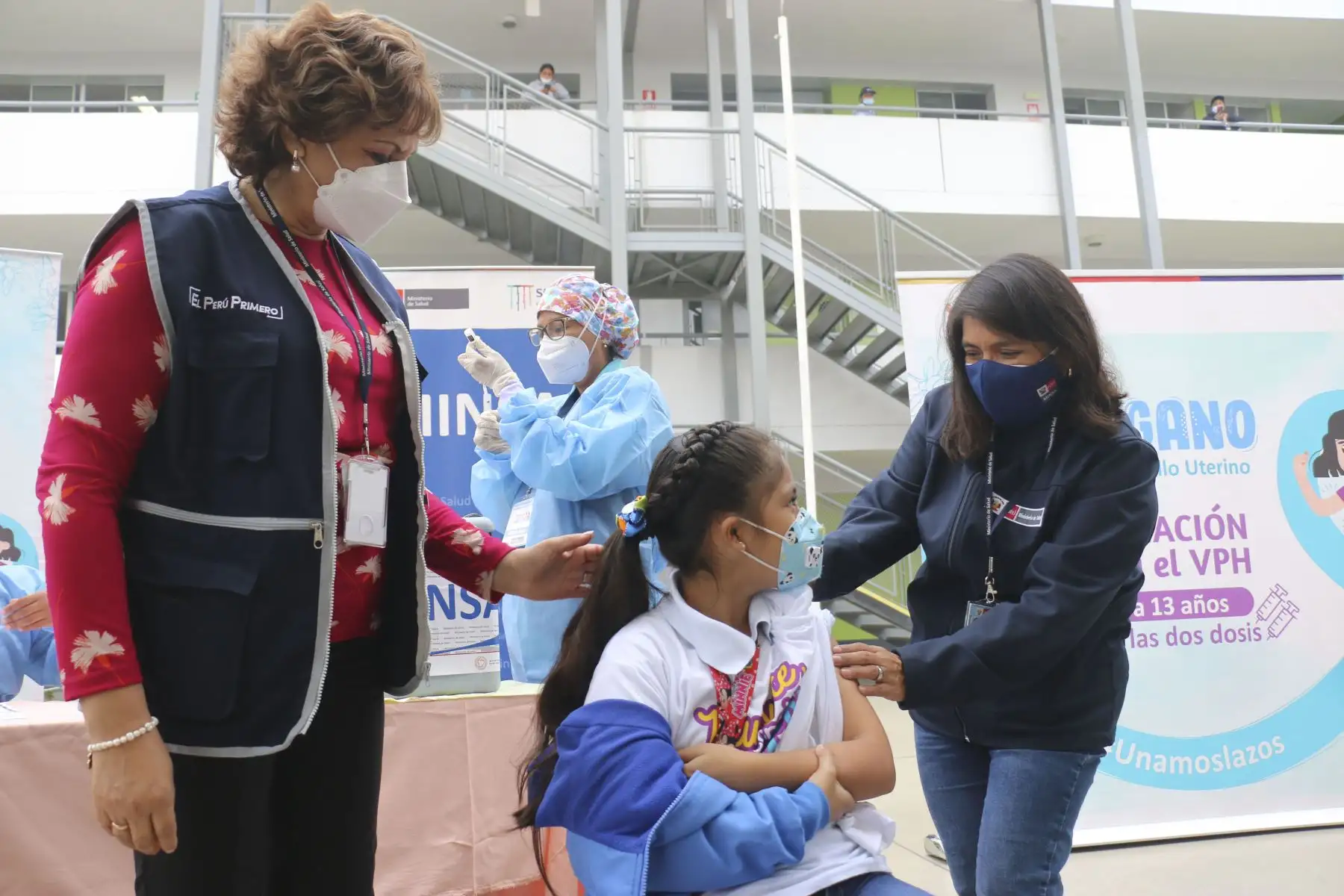 El Ministerio de Salud (Minsa), a través de la Dirección de Prevención y Control del Cáncer (Dpcan) viene impulsando la vacunación contra el Virus de Papiloma Humano (VPH), la cual tiene como objetivo inmunizar a niñas del quinto grado de primaria de los diferentes colegios a nivel nacional. Foto: ANDINA/Difusión
