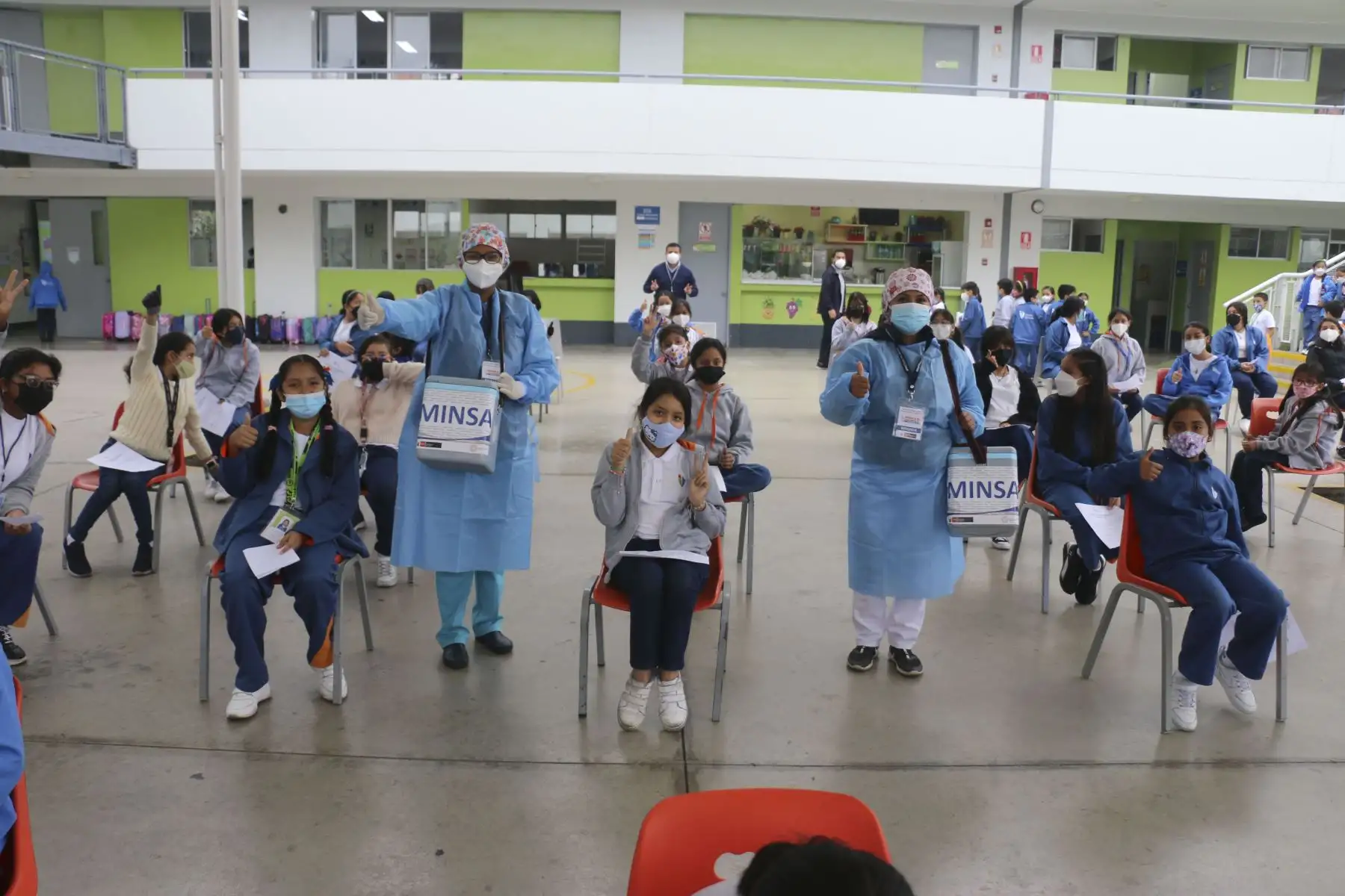 El Ministerio de Salud (Minsa), a través de la Dirección de Prevención y Control del Cáncer (Dpcan) viene impulsando la vacunación contra el Virus de Papiloma Humano (VPH), la cual tiene como objetivo inmunizar a niñas del quinto grado de primaria de los diferentes colegios a nivel nacional. Foto: ANDINA/Difusión