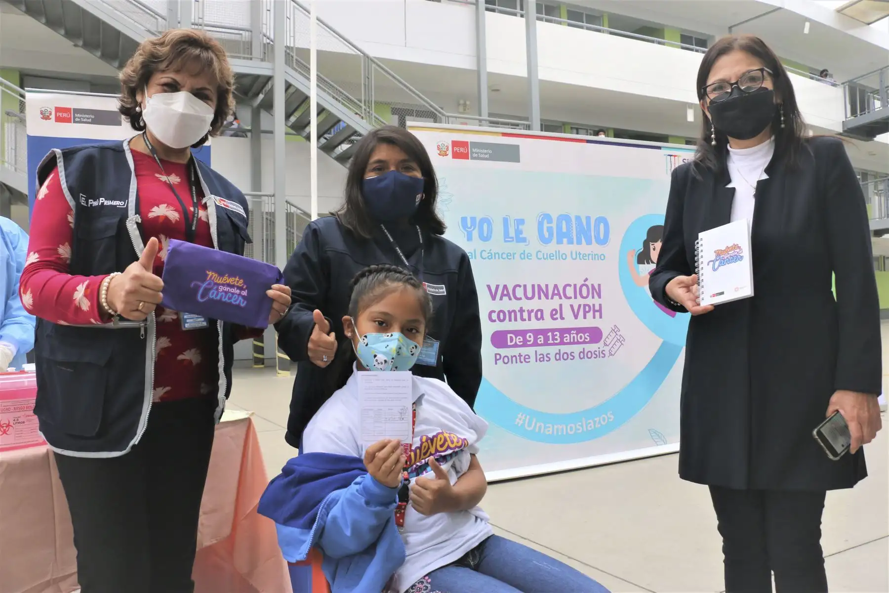 El Ministerio de Salud (Minsa), a través de la Dirección de Prevención y Control del Cáncer (Dpcan) viene impulsando la vacunación contra el Virus de Papiloma Humano (VPH), la cual tiene como objetivo inmunizar a niñas del quinto grado de primaria de los diferentes colegios a nivel nacional. Foto: ANDINA/Difusión